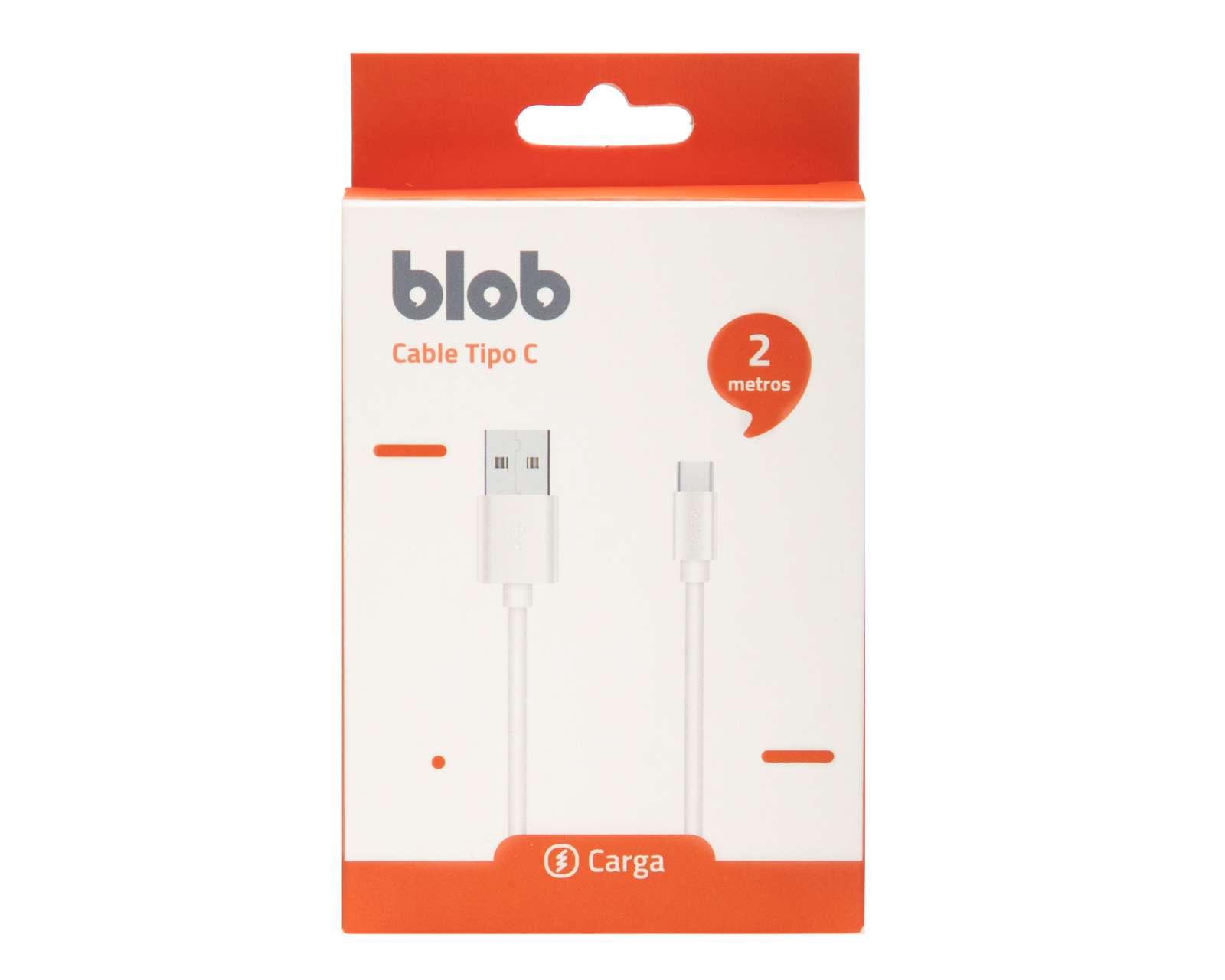 Foto 2 pulgar | Foto 1 | Cable de Carga Blob Tipo C de 2 Metros