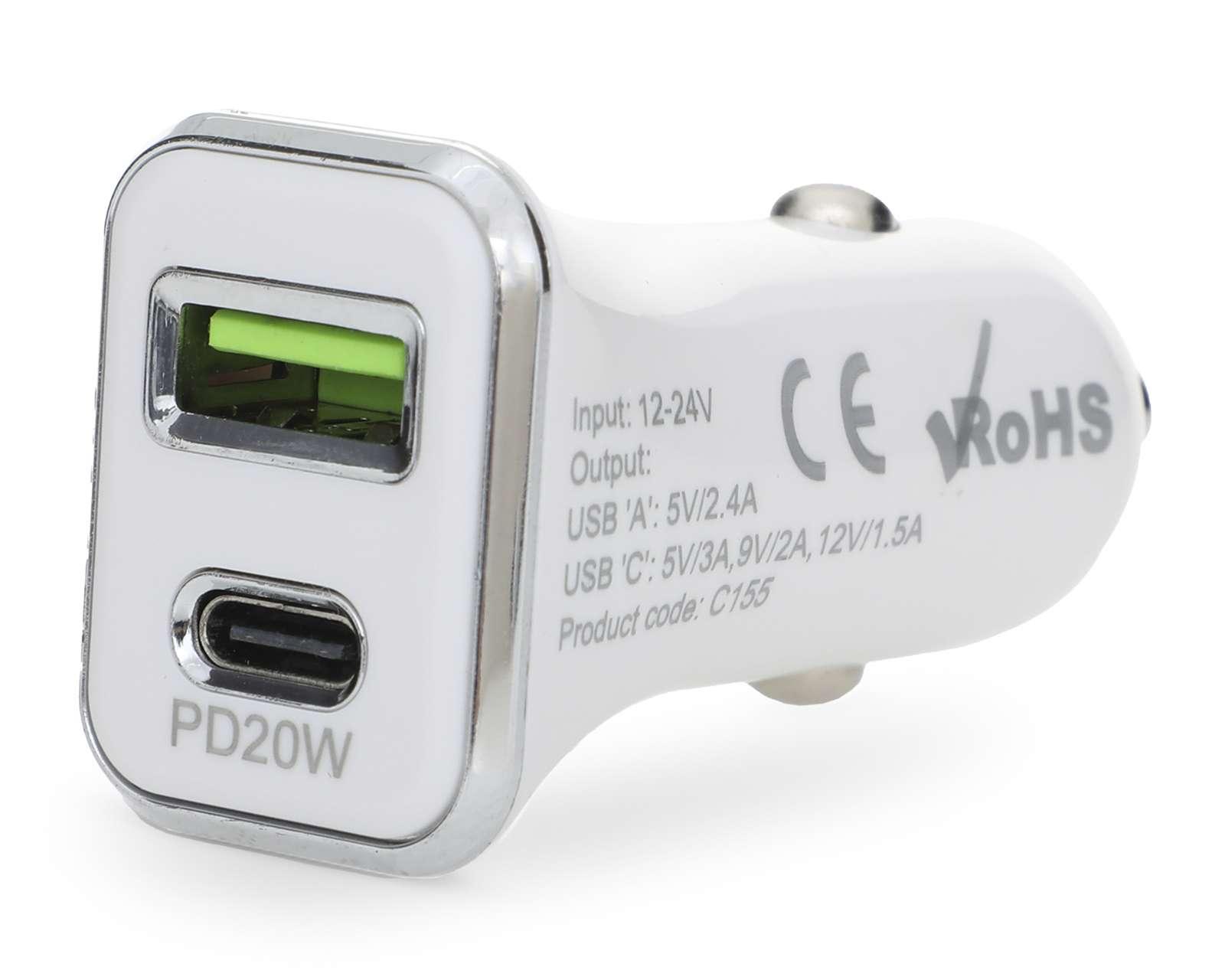 Foto 4 pulgar | Foto 3 | Cargador para Auto BLOB con Salidas USB y Tipo C