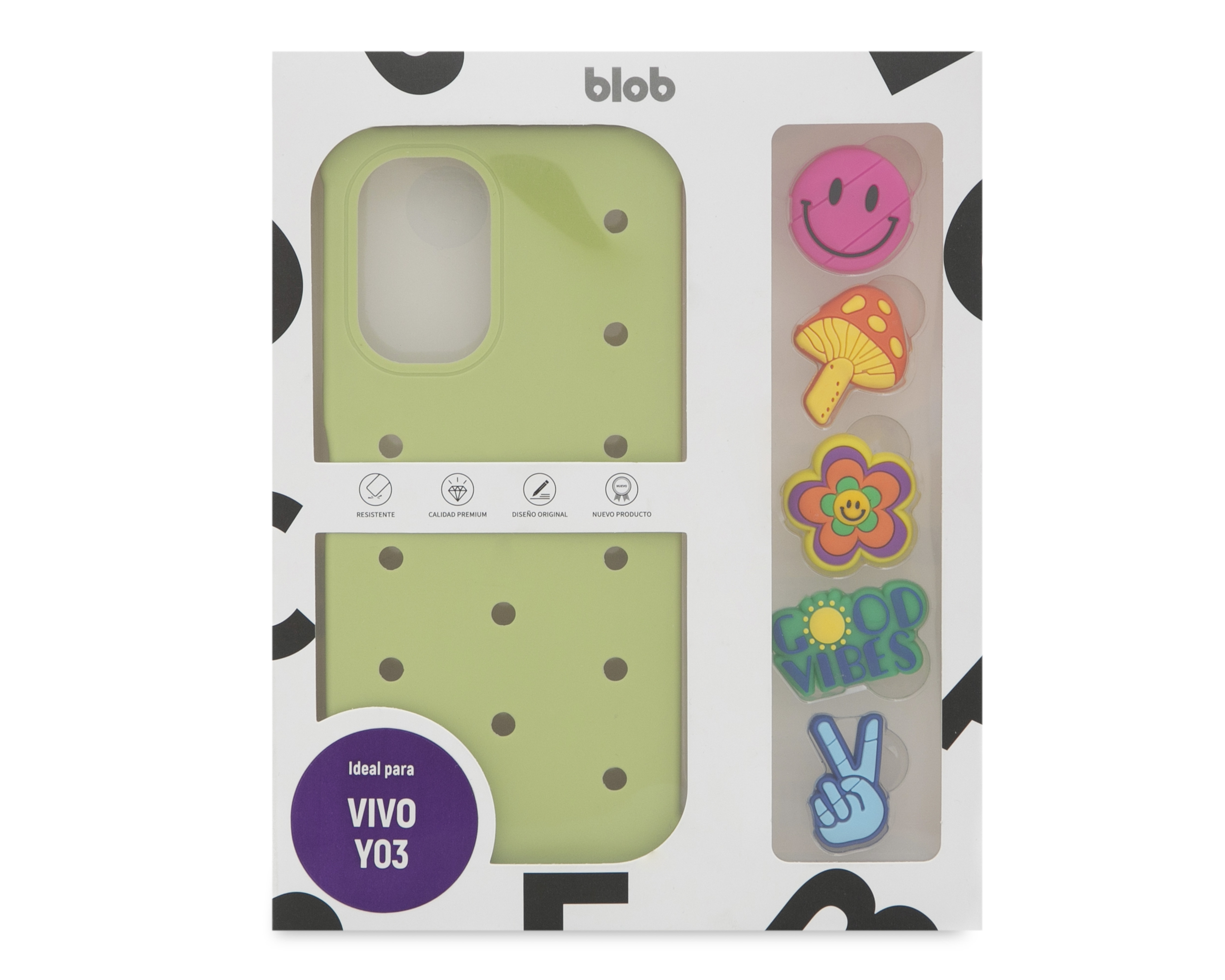 Foto 2 pulgar | Foto 1 | Funda de Policarbonato Blob para Vivo Y03