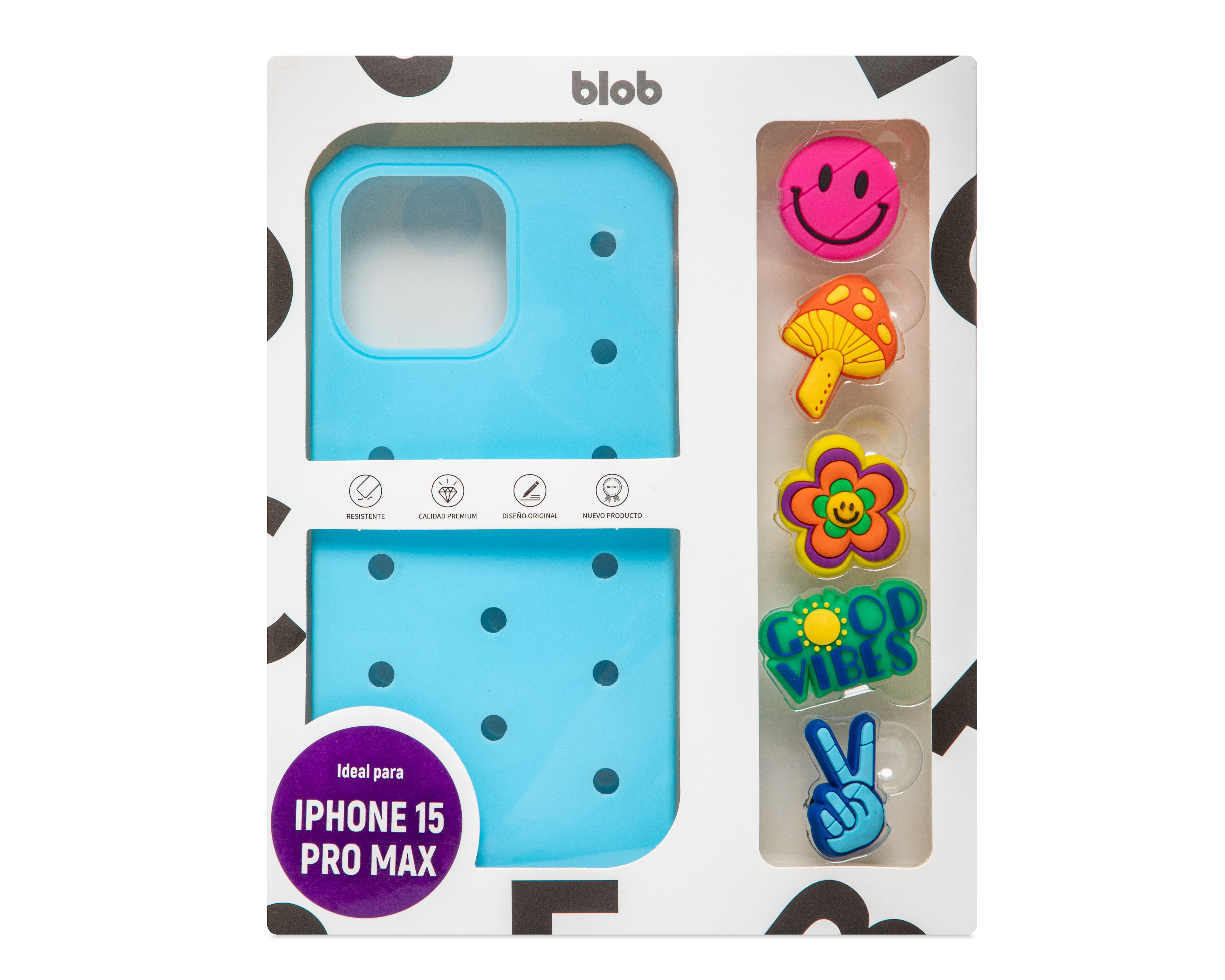 Foto 8 | Foto 8 | Funda con Pines Blob para iPhone 15 Pro Max