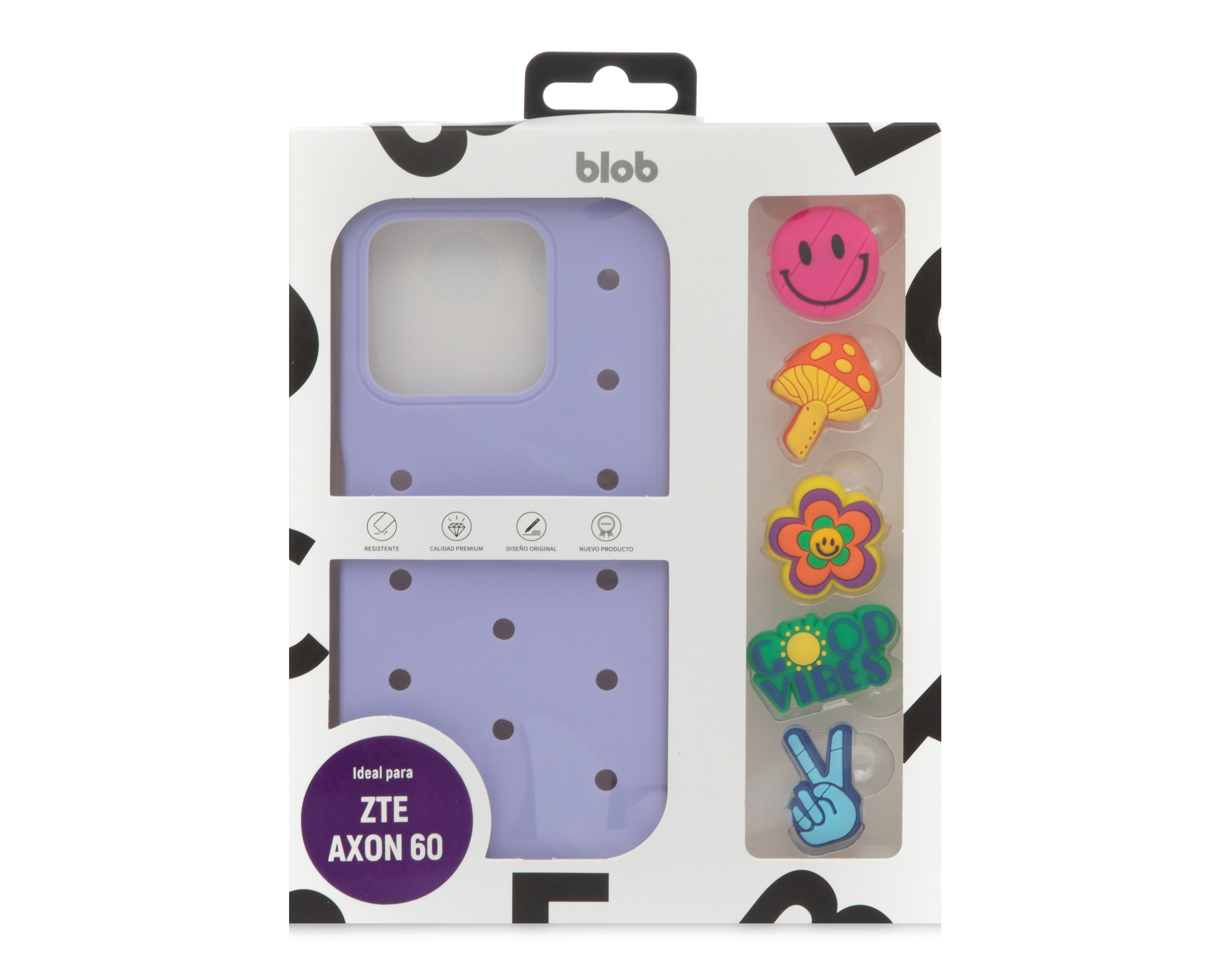 Foto 7 | Foto 7 | Funda con Charms Blob para ZTE Axon 60