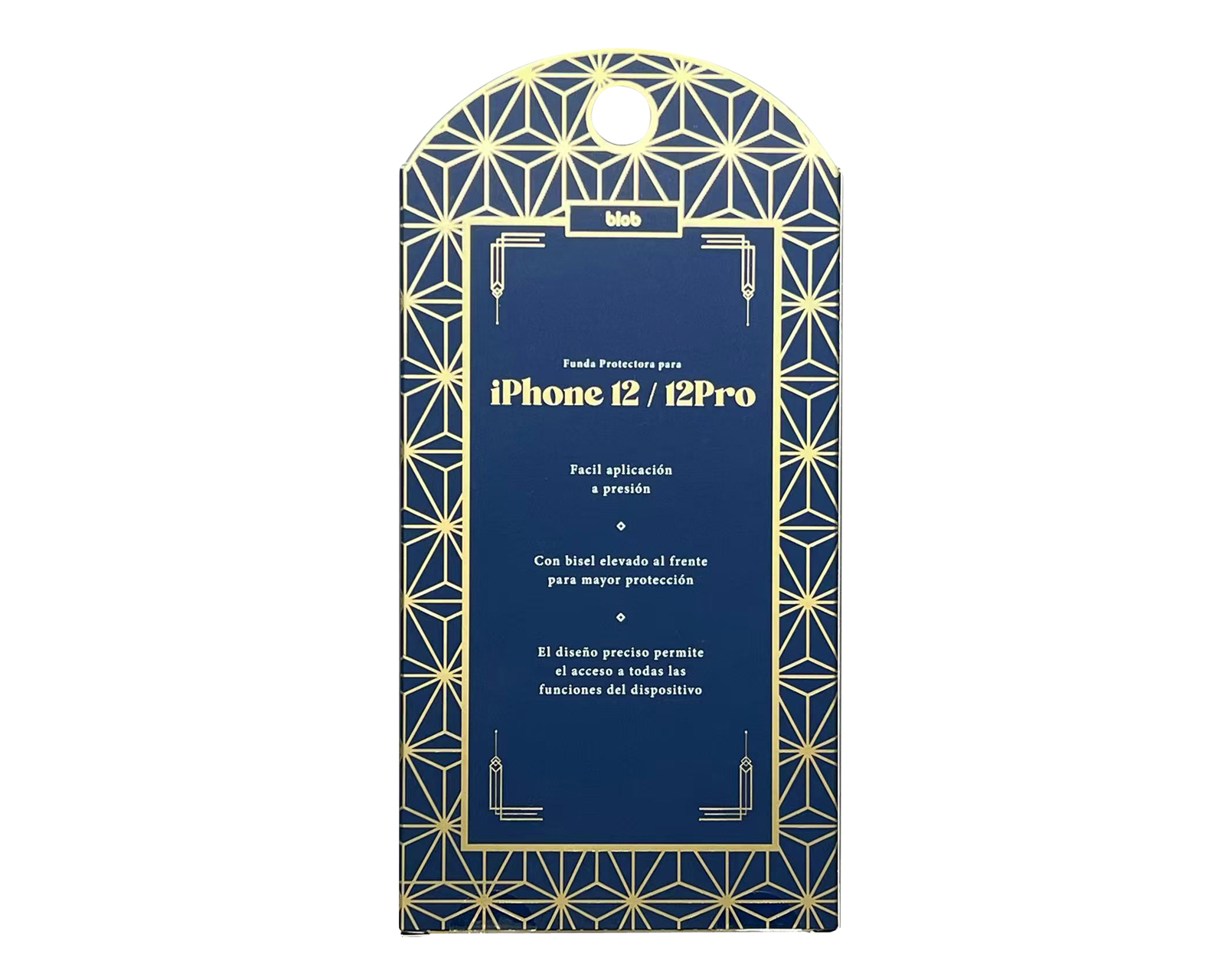 Foto 4 pulgar | Foto 3 | Funda Azul Blob para iPhone 12/12 Pro