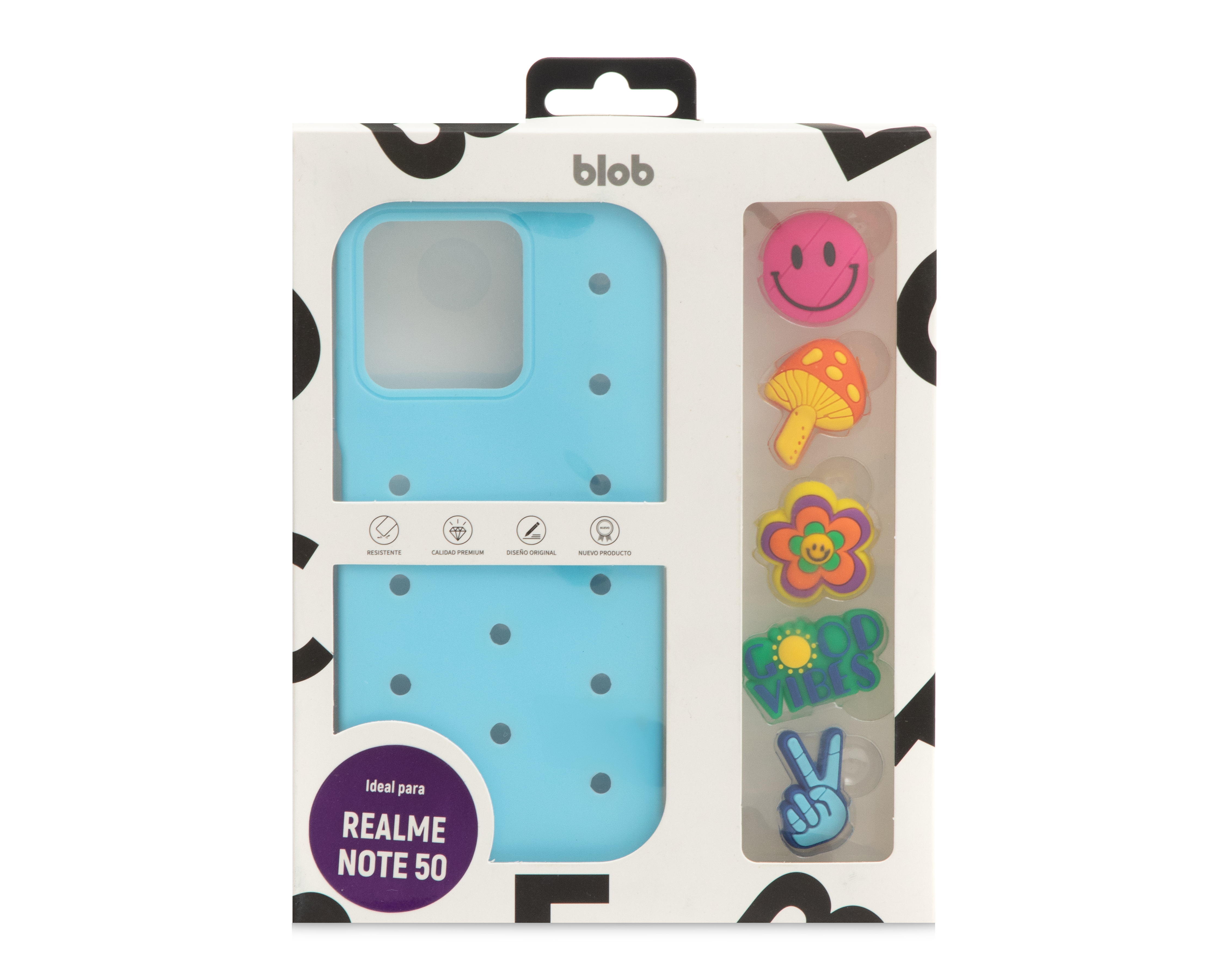 Foto 9 pulgar | Foto 7 | Funda con Charms Blob para Realme Note 50