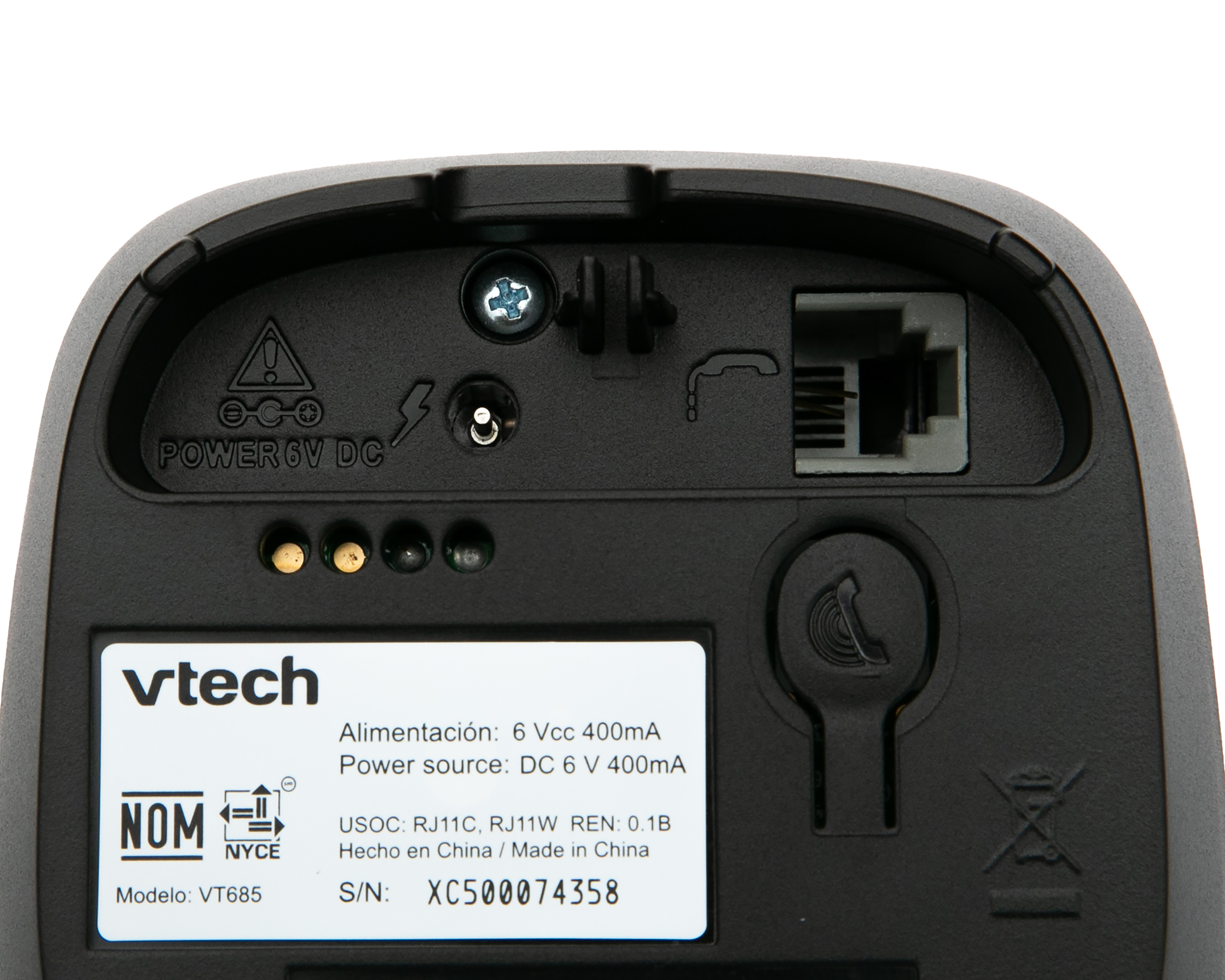 Foto 4 | Foto 4 | Teléfono Inalámbrico Vtech VT685 Negro