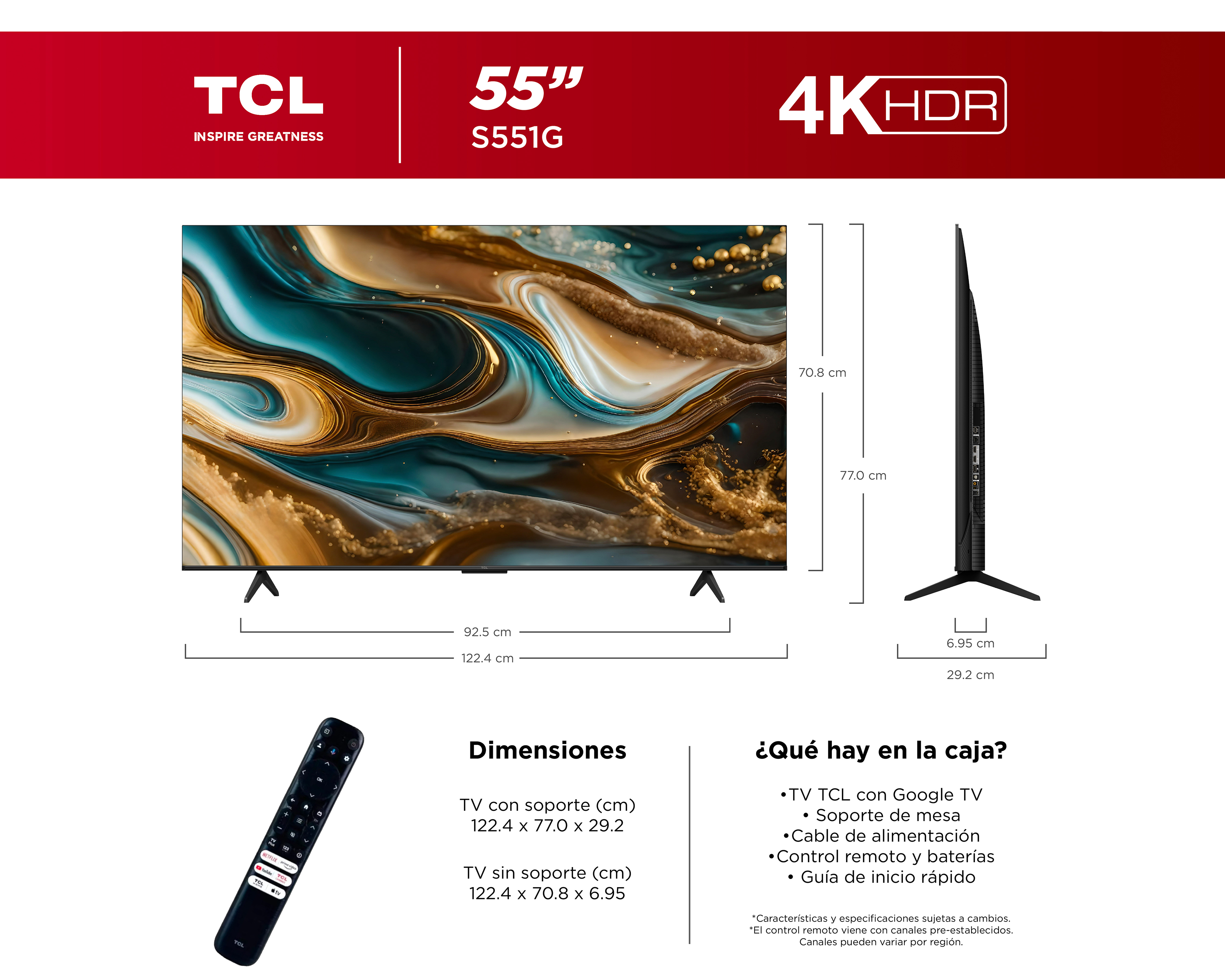 Foto 11 pulgar | Foto 10 | Pantalla Smart TV TCL LED 55 Pulgadas Ultra HD 4K 55S551G