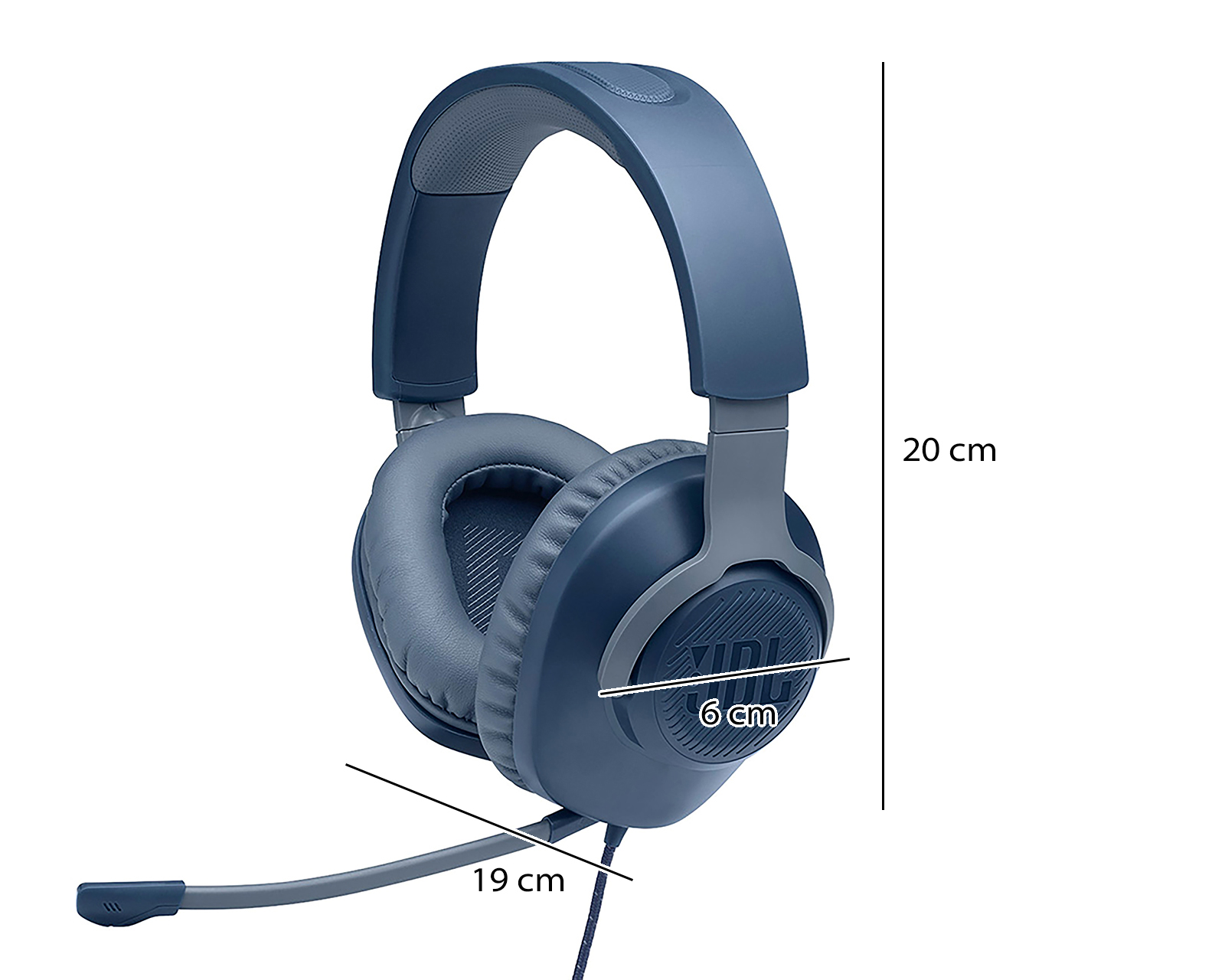 Foto 5 | Foto 5 | Audífonos de Diadema Alámbricos JBL con Micrófono QUANTUM100BLUAM