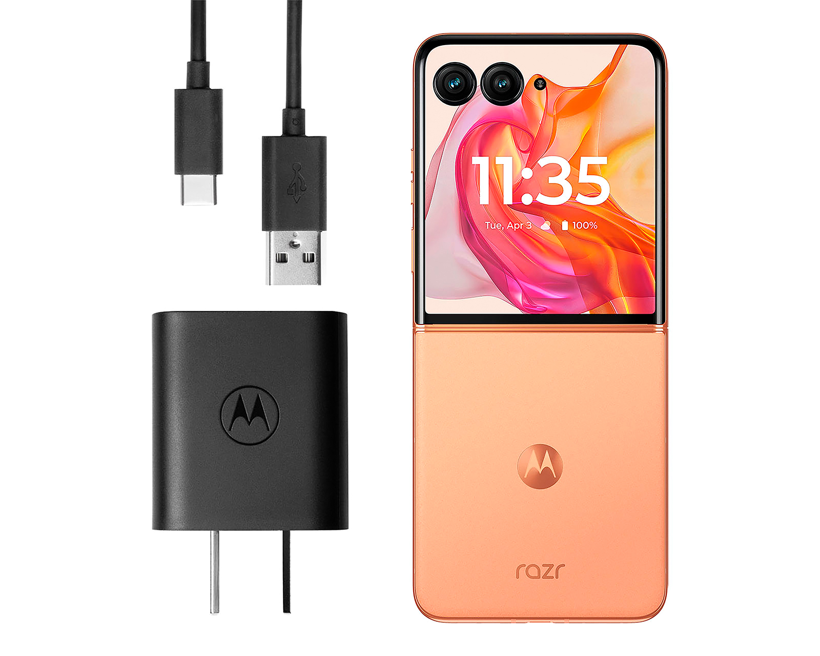 Foto 10 pulgar | Foto 9 | Celular Motorola Liberado Razr 50 Ultra 512 GB Durazno