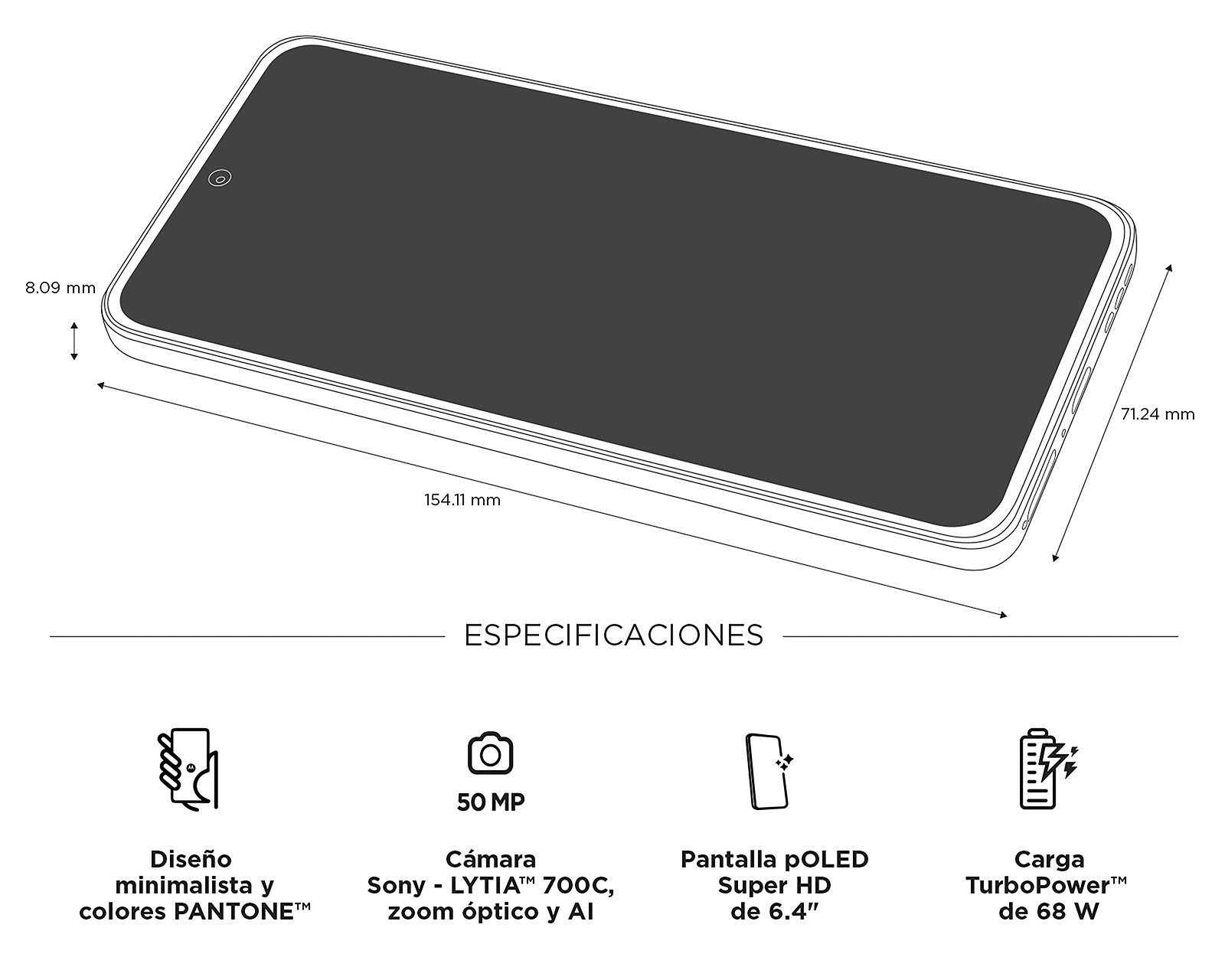 Foto 10 | Foto 10 | Celular Motorola Liberado Edge 50 Neo Bundle 256 GB Anaranjado + Audífonos Moto Buds+ Sound by Bose