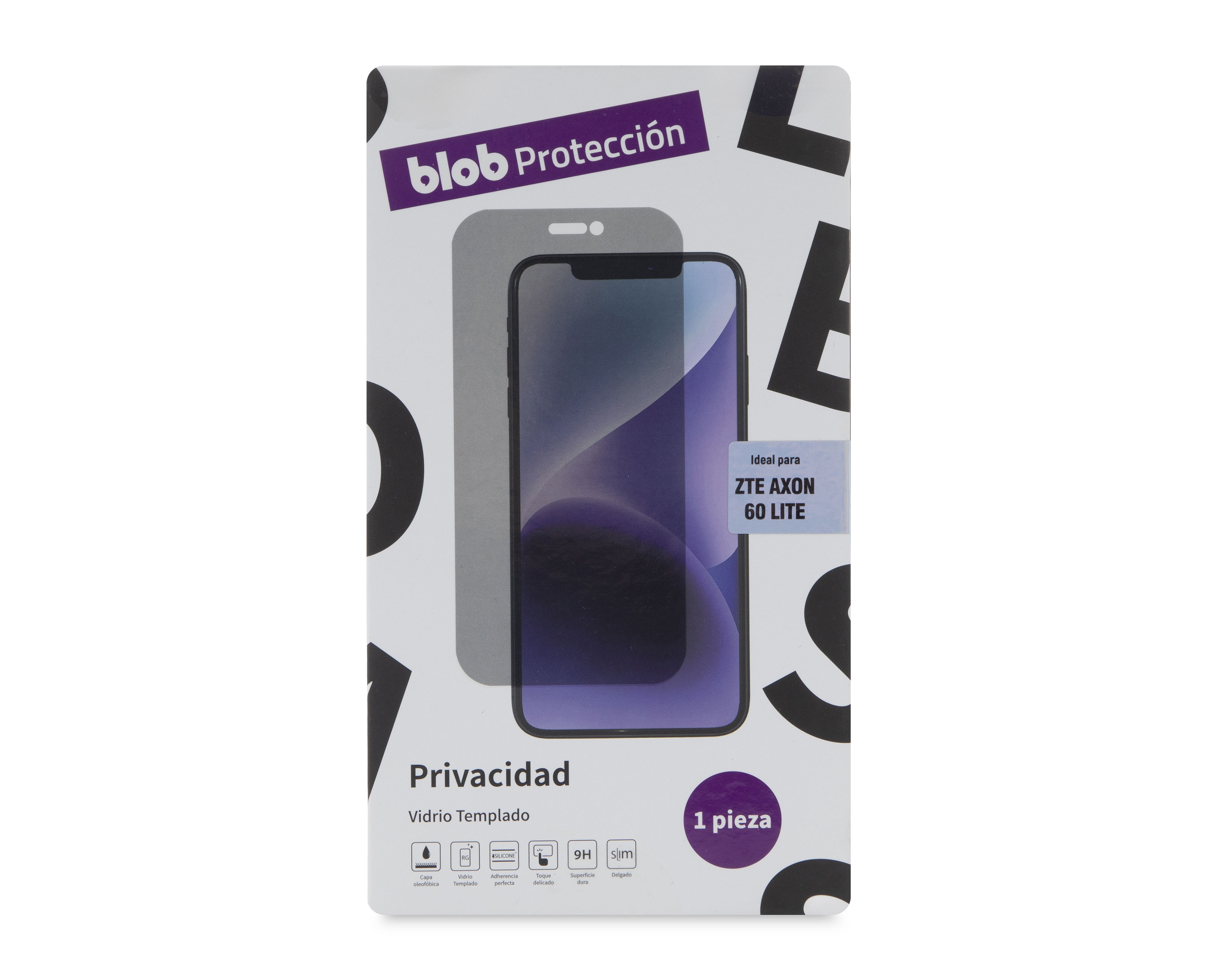 Protector de Pantalla Privado Blob para ZTE Axon 60 Lite