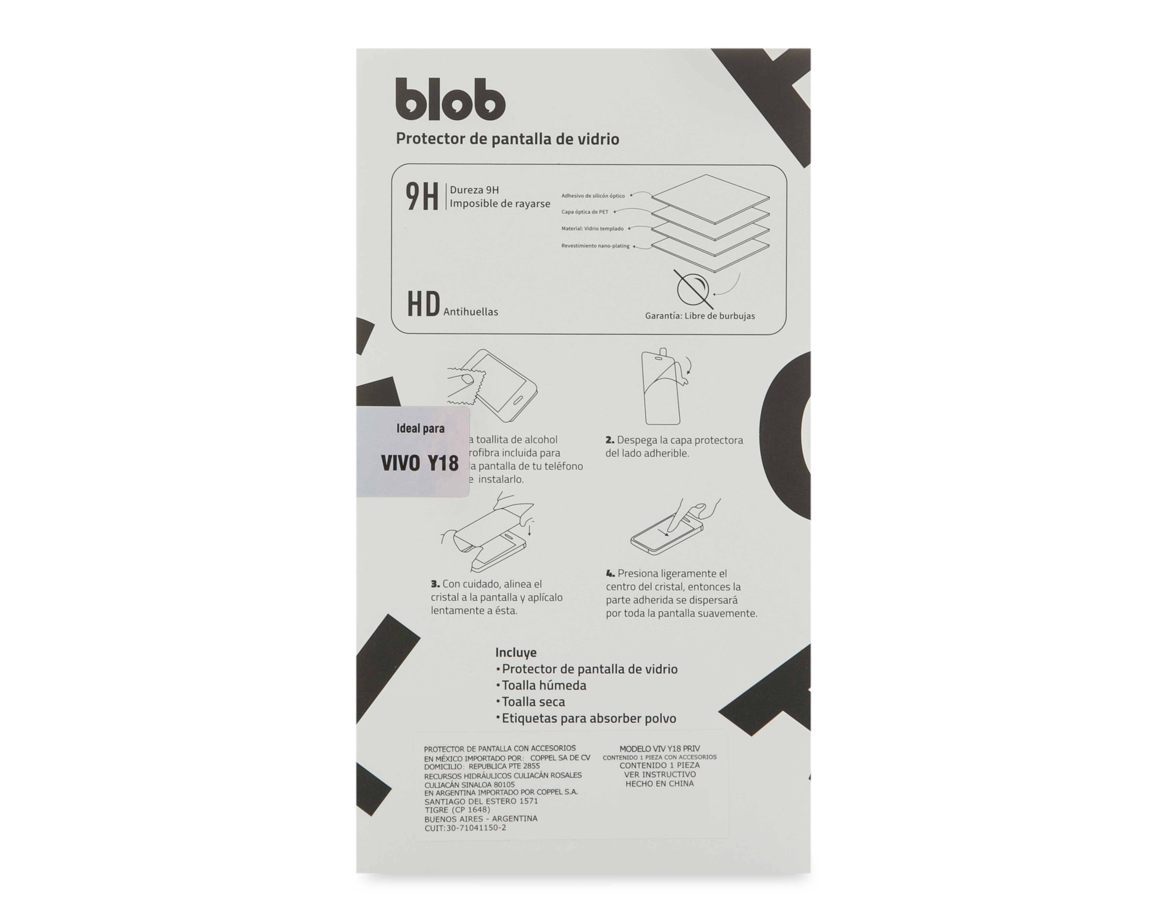 Foto 2 | Foto 2 | Protector de Pantalla Privacidad Blob para Vivo Y18