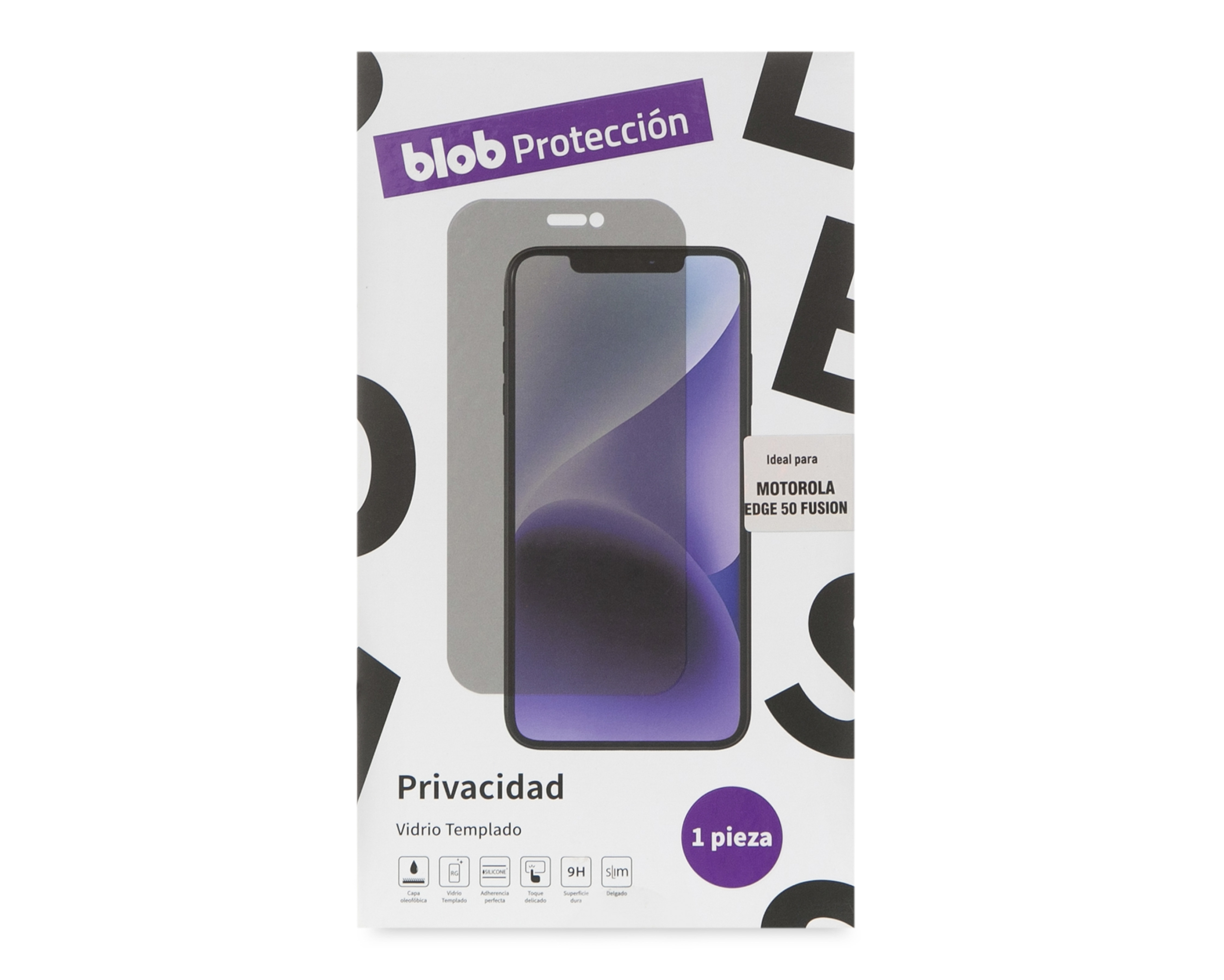 Foto 2 pulgar | Foto 1 | Protector de Pantalla de Privacidad Blob para Motorola Edge 50 Fusion