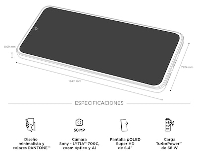 Foto 9 | Foto 9 | Celular Motorola Moto Edge 50 Neo Liberado 256 GB Anaranjado