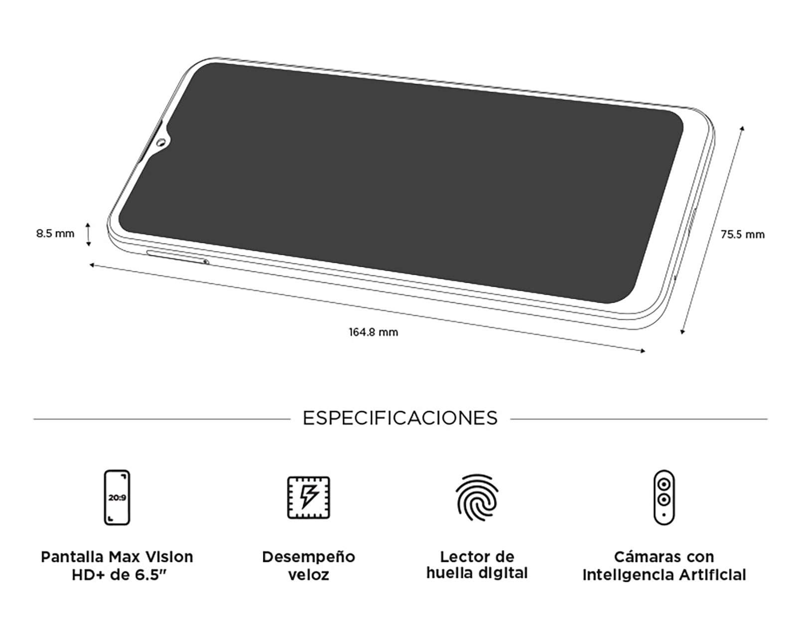 Foto 10 pulgar | Foto 9 | Telcel Motorola Moto E20 32 GB Gris