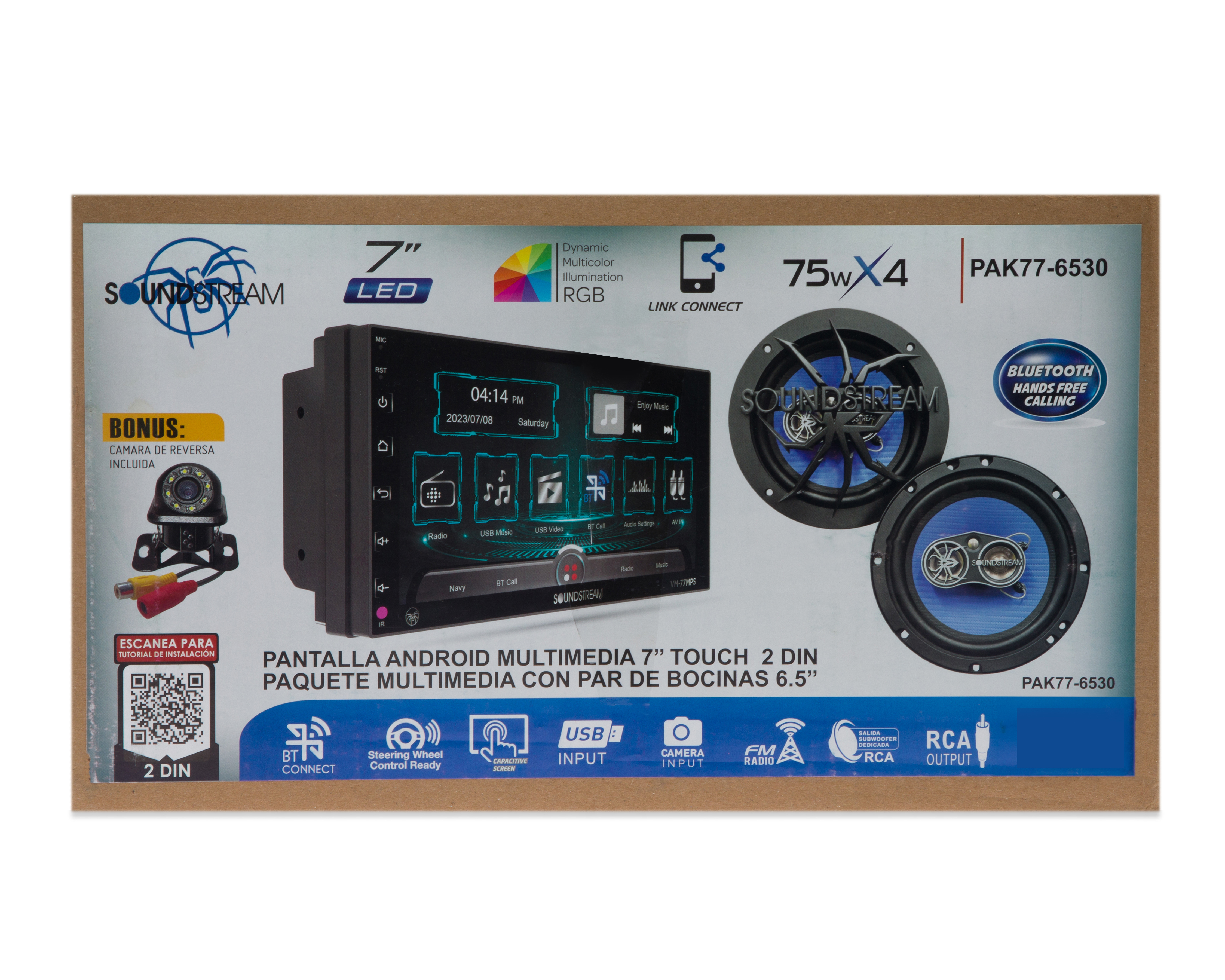 Foto 9 pulgar | Foto 8 | Kit Autoestéreo Soundstream PAK77-6530 Multimedia de 7 Pulgadas