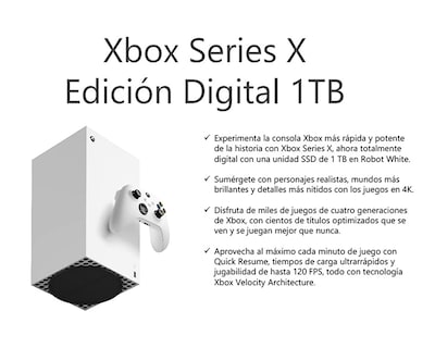 Foto 4 | Foto 4 | Consola Xbox Series X 1 TB Digital
