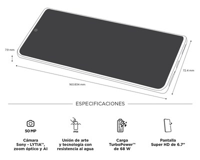 Foto 8 | Foto 8 | AT&T Motorola Edge 50 512 GB Gris