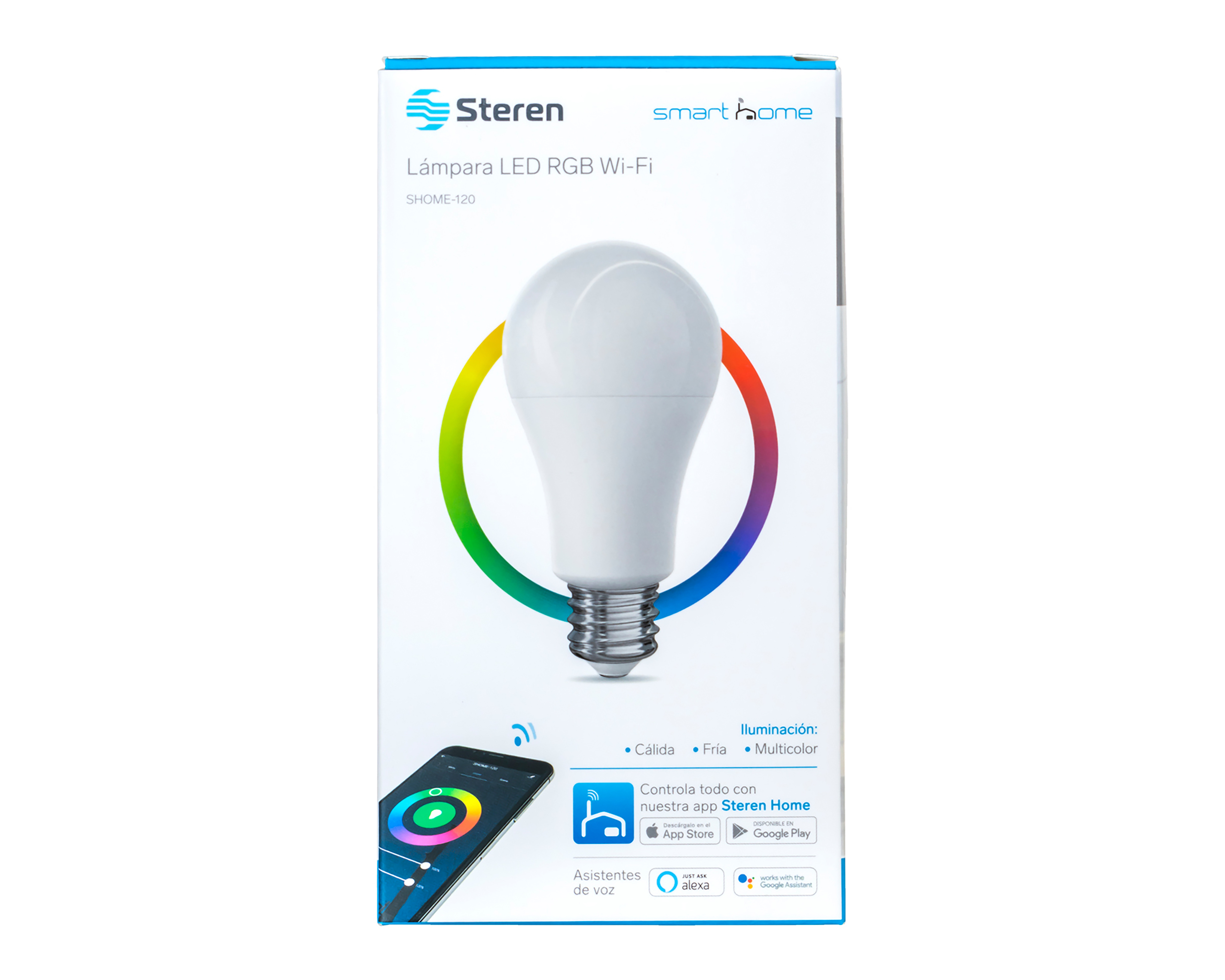 Foto 2 | Foto 2 | Foco Inteligente Led Steren SHOME 120 Multicolor