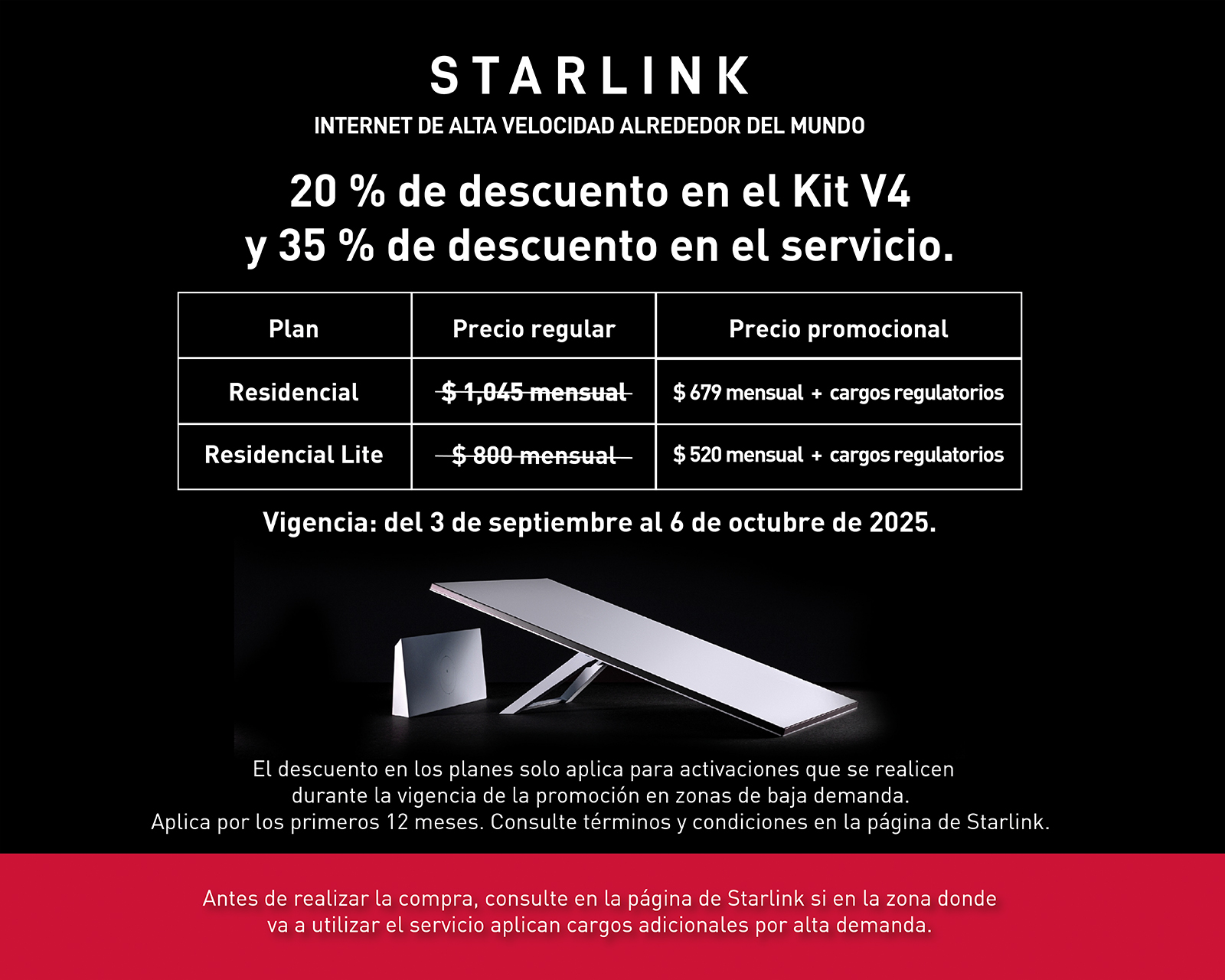Foto 2 | Foto 2 | Starlink kit de Internet Satelital Estándar V4 Blanco