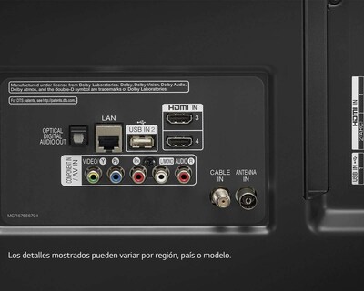 Foto 6 | Foto 6 | Pantalla LED LG 50 Pulgadas Ultra HD 4K Smart TV AI ThinQ 50UN8000PUB