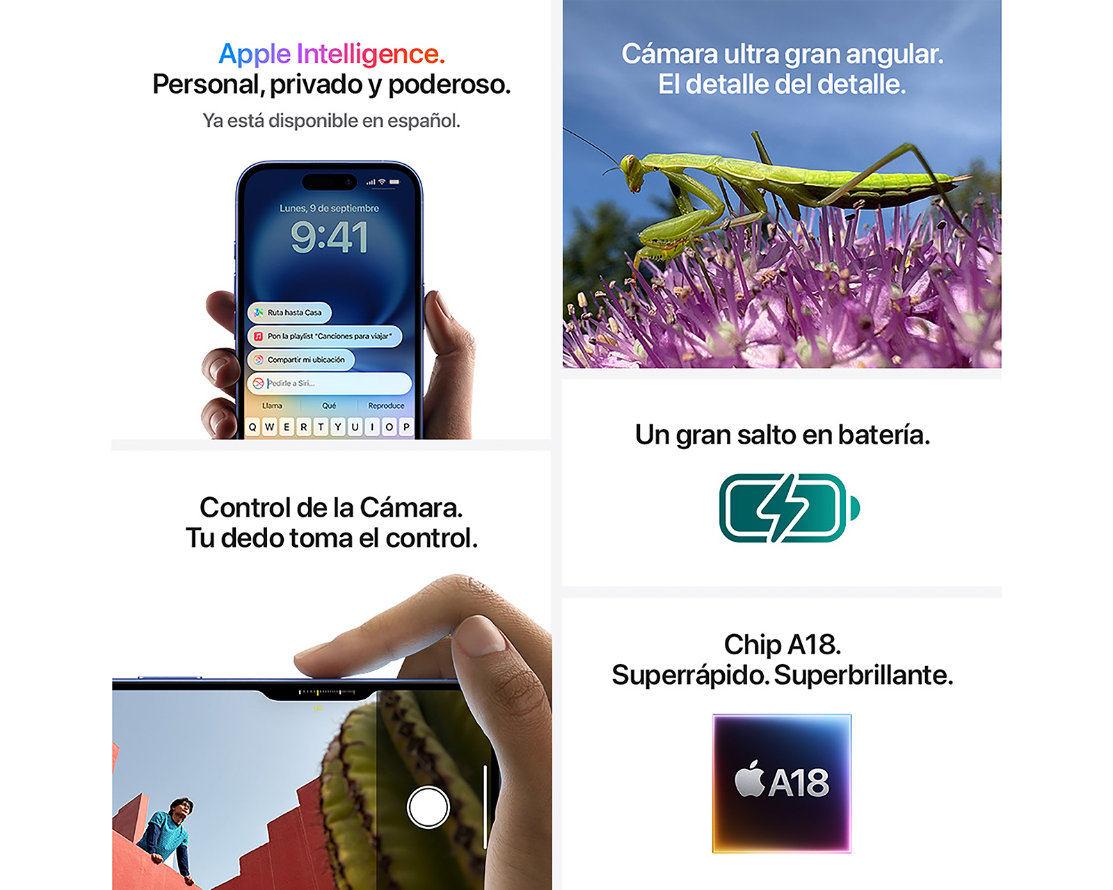 Foto 9 pulgar | Foto 8 | iPhone 16 Telcel 128 GB Negro