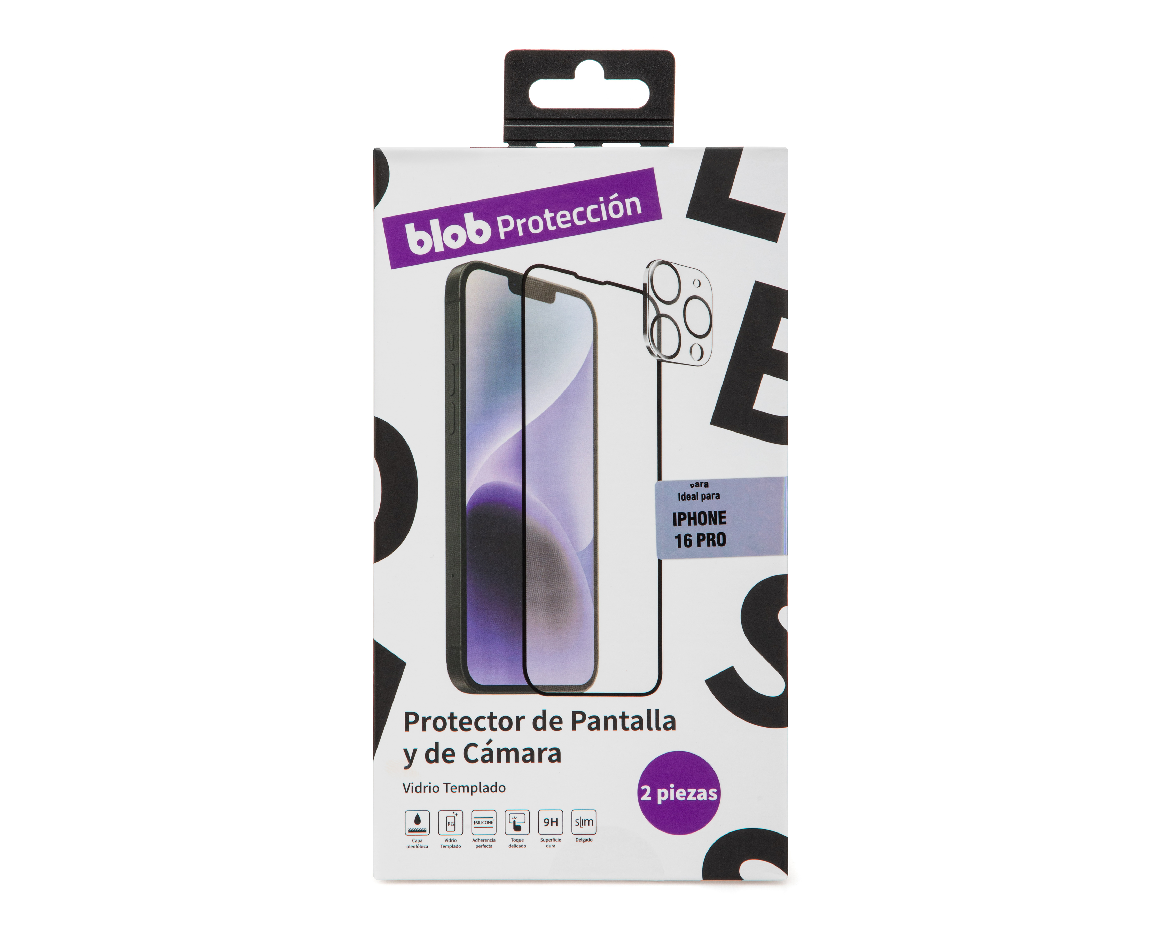Foto 2 pulgar | Foto 1 | Protector de Pantalla y Cámara Blob para iPhone 16 Pro
