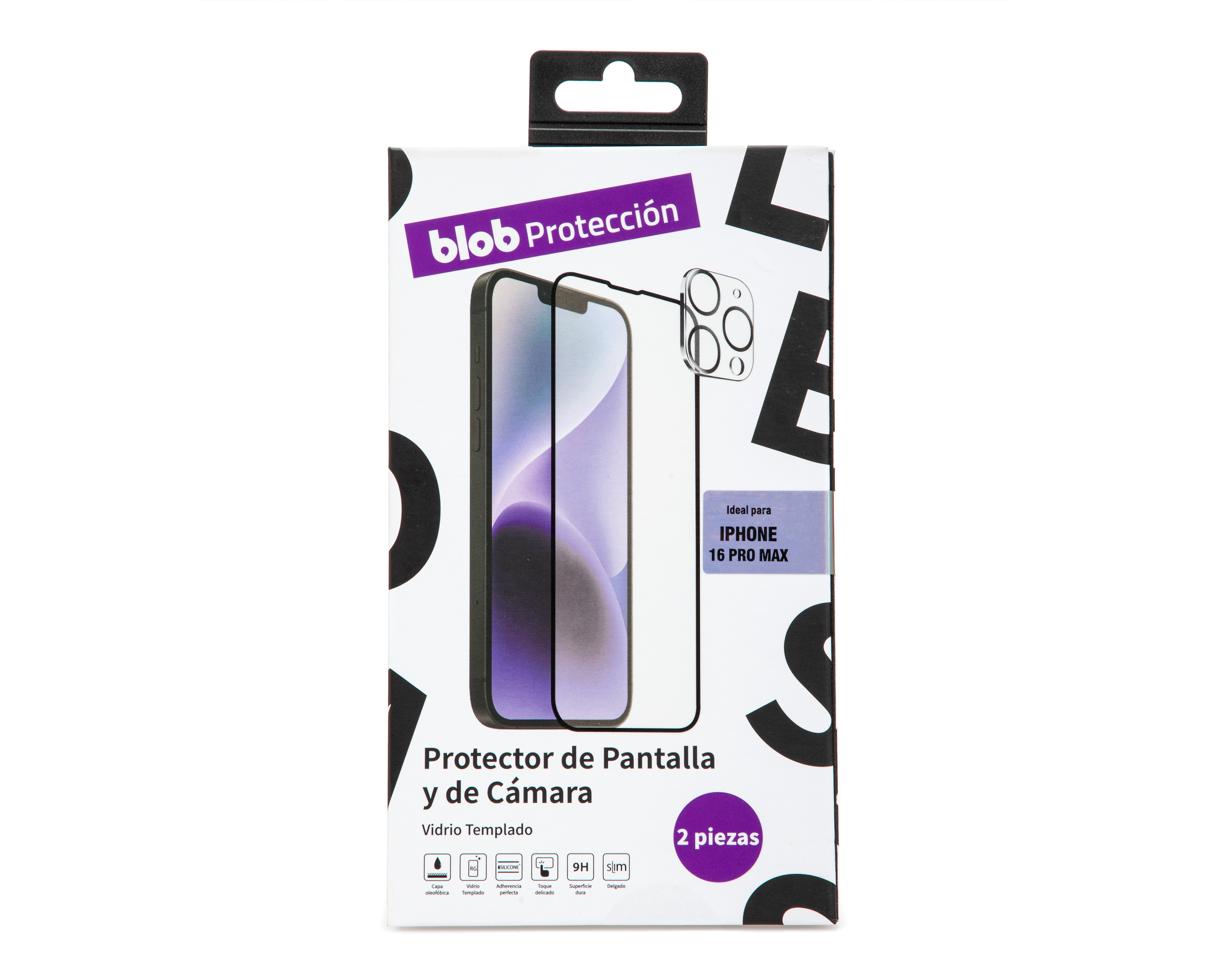Protector de Pantalla y Cámara Blob para iPhone 16 Pro Max