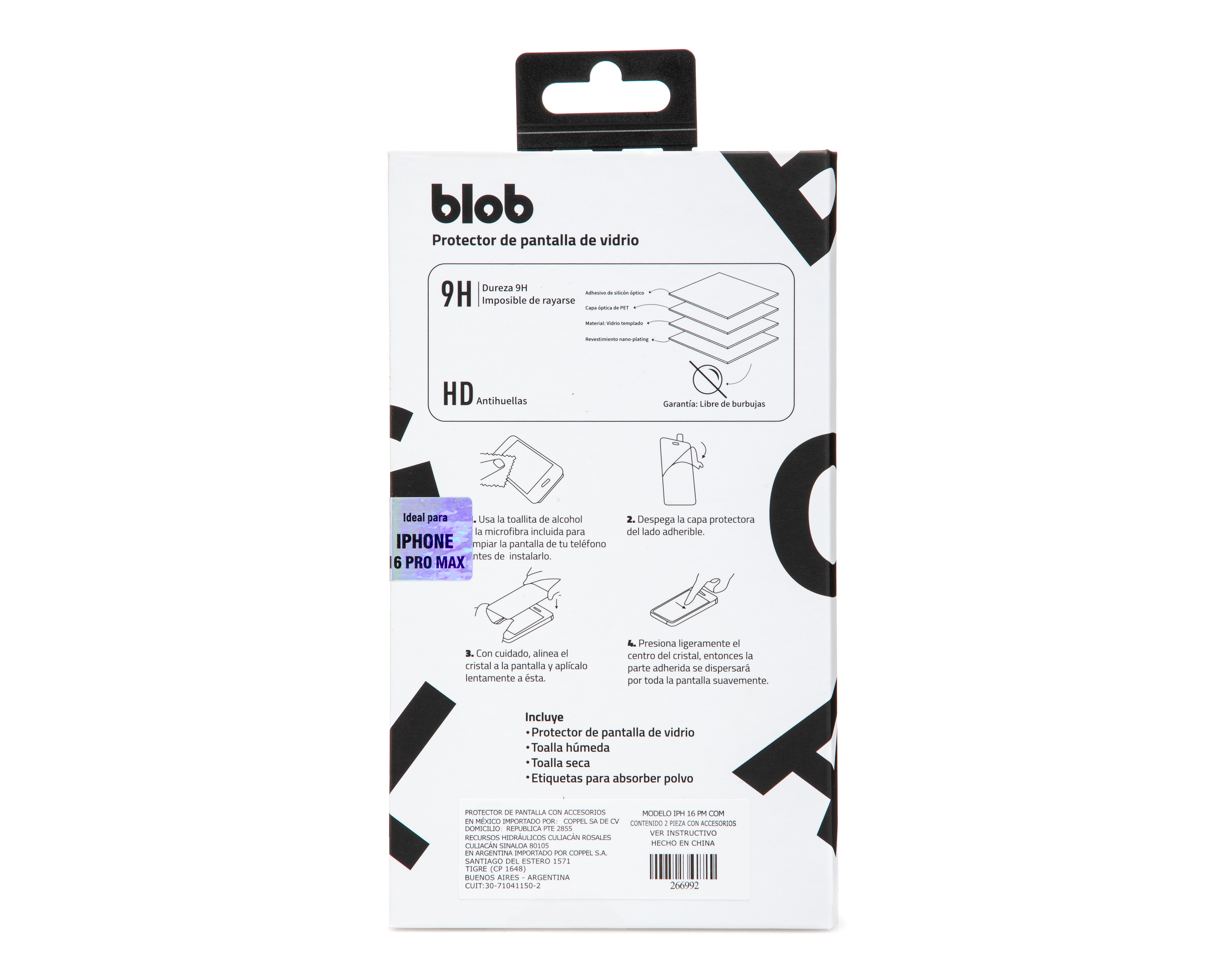Foto 3 pulgar | Foto 2 | Protector de Pantalla y Cámara Blob para iPhone 16 Pro Max