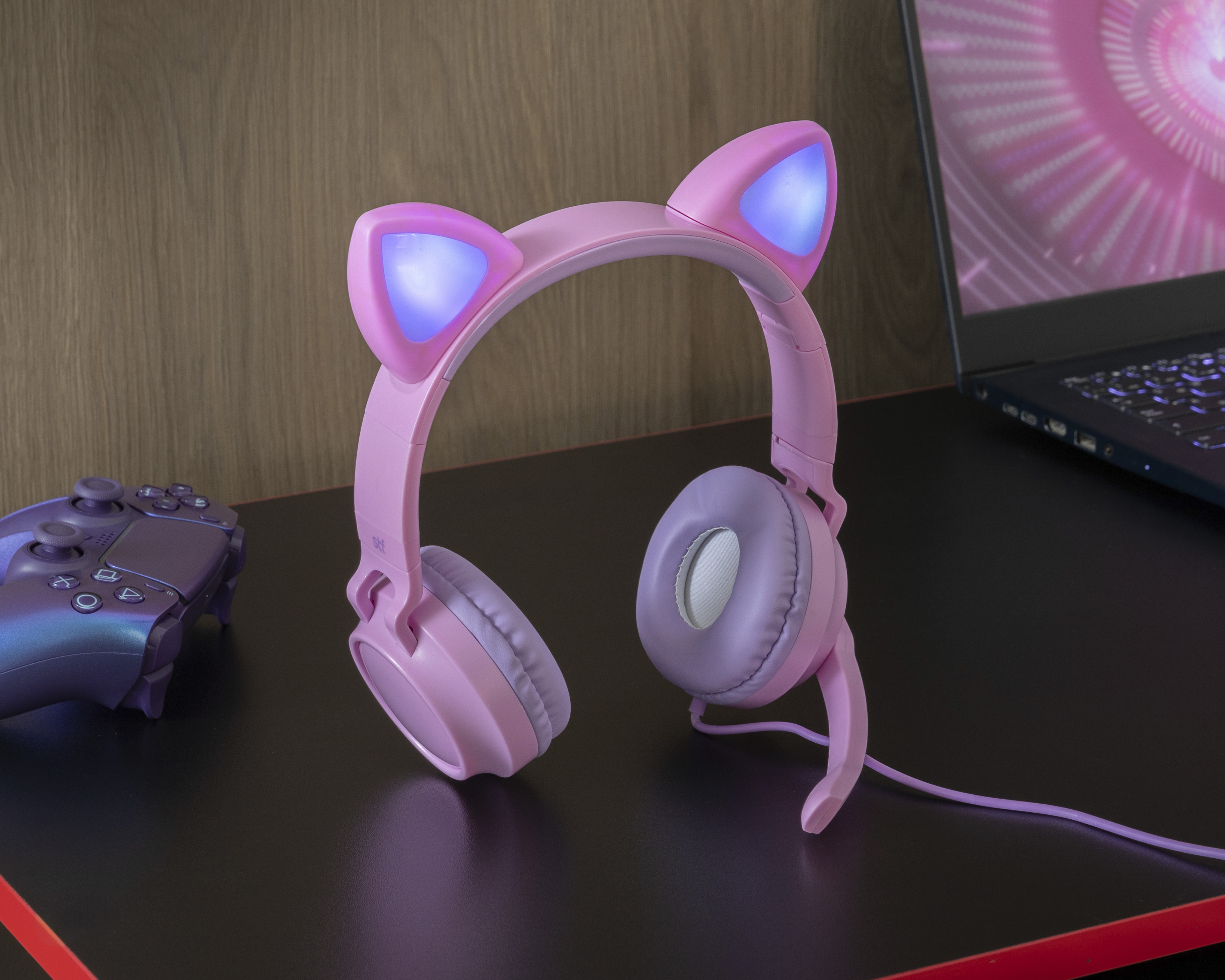 Foto 7 | Foto 7 | Audífonos Alámbricos STF con Micrófono Plegable ST-H75105