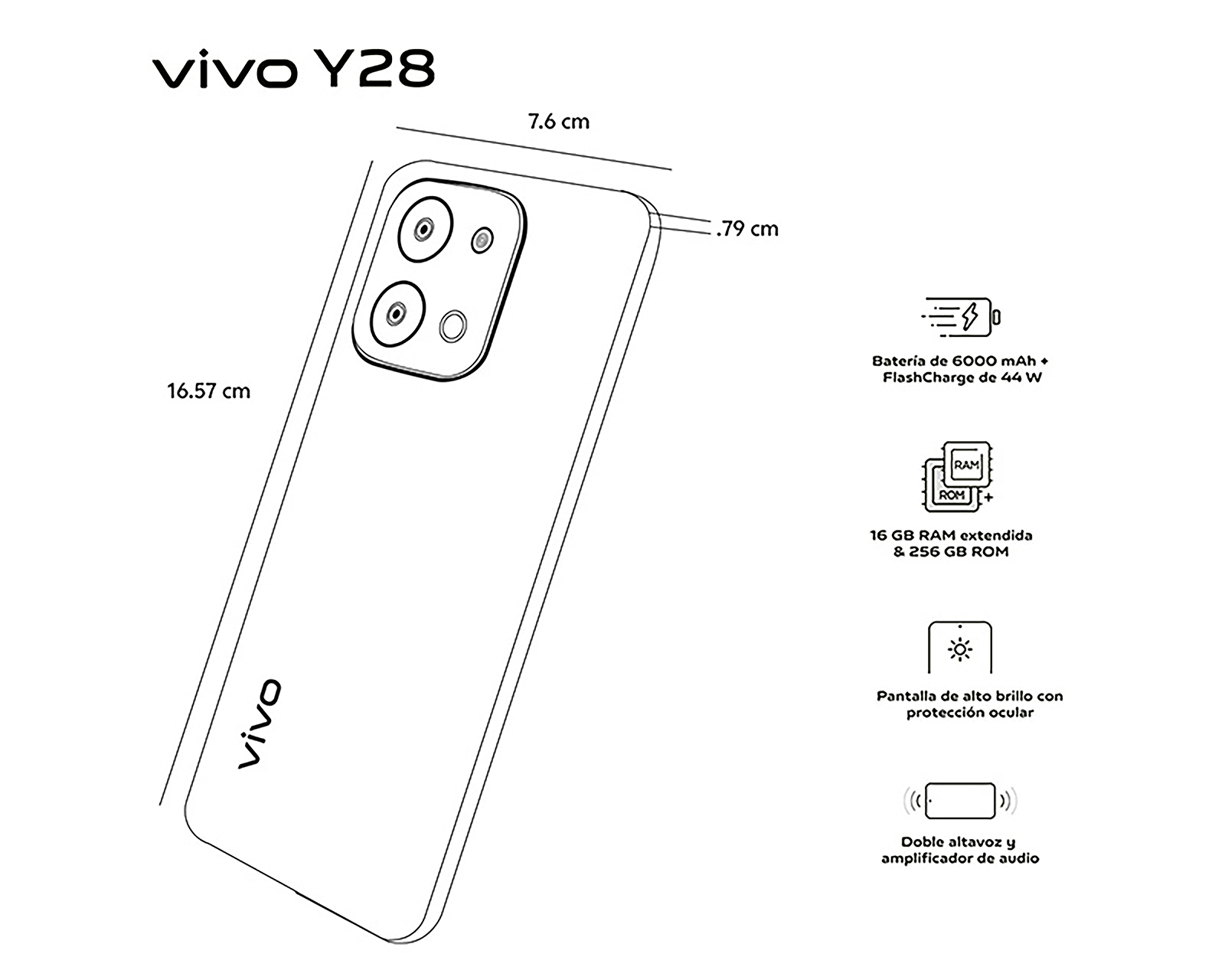 Foto 7 pulgar | Foto 6 | Celular Vivo Liberado Y28 256 GB Negro