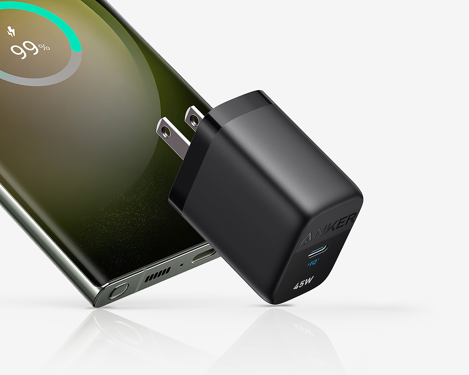 Foto 2 | Foto 2 | Adaptador de Corriente con Entrada USB-C Anker 45 W