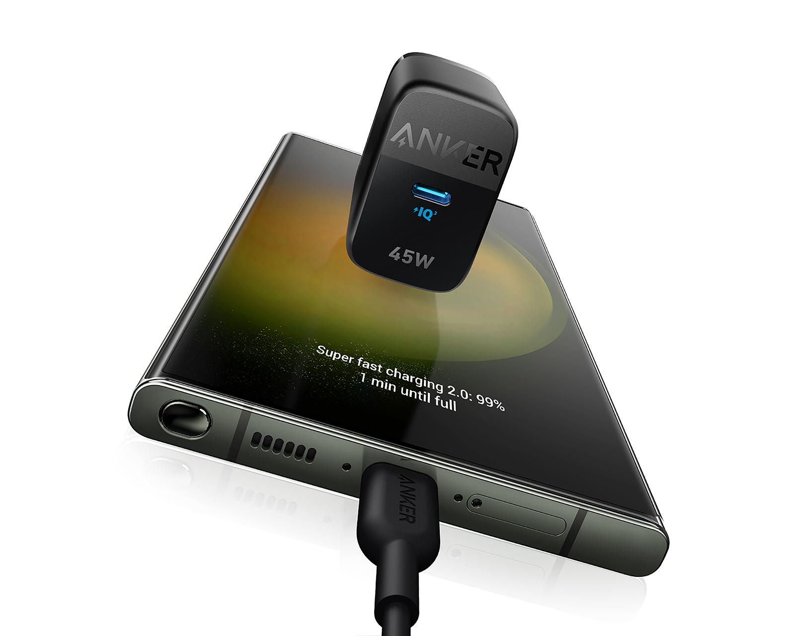 Foto 3 | Foto 3 | Adaptador de Corriente con Entrada USB-C Anker 45 W