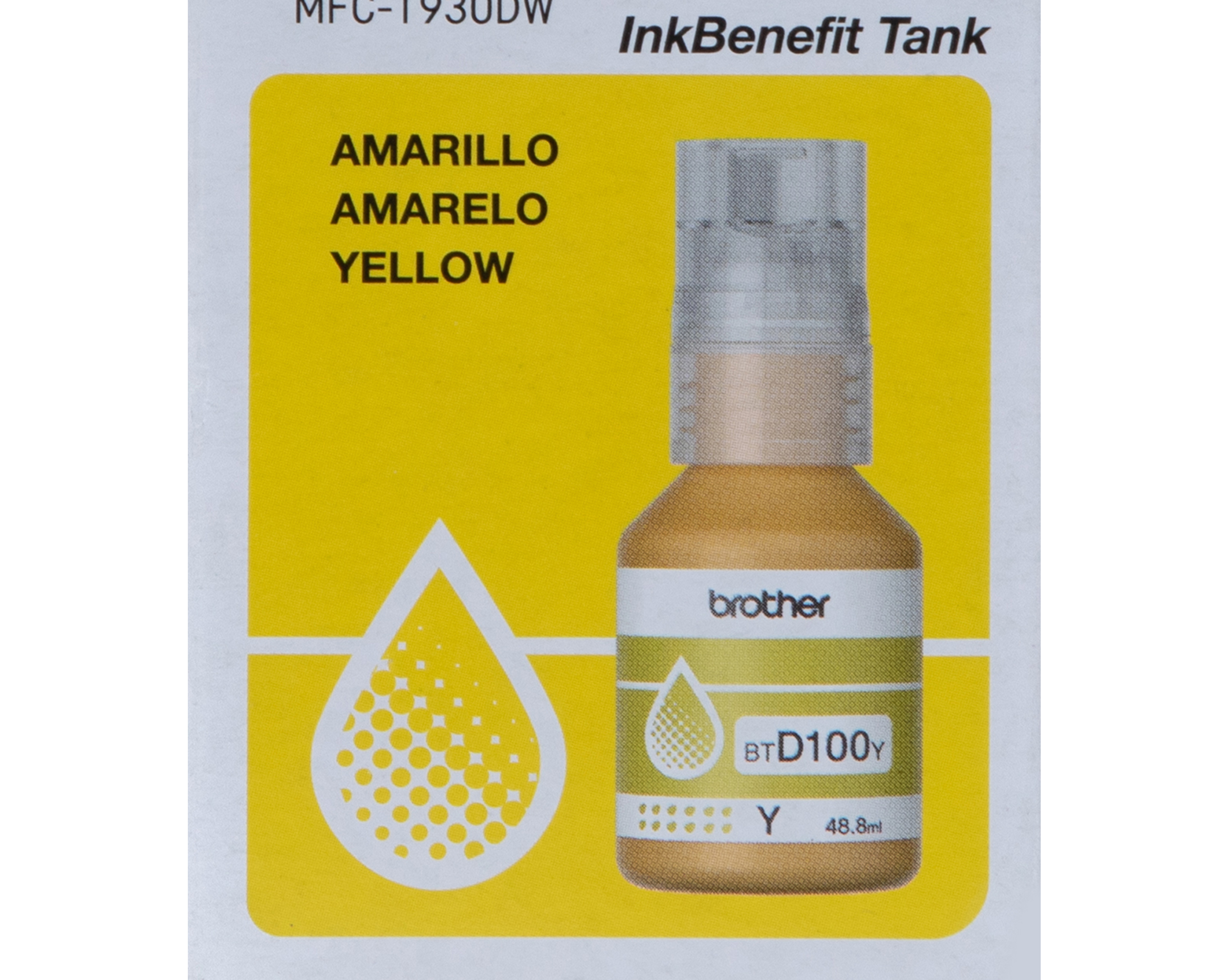 Foto 4 pulgar | Foto 3 | Cartucho de Tinta Brother BTD100Y Amarillo