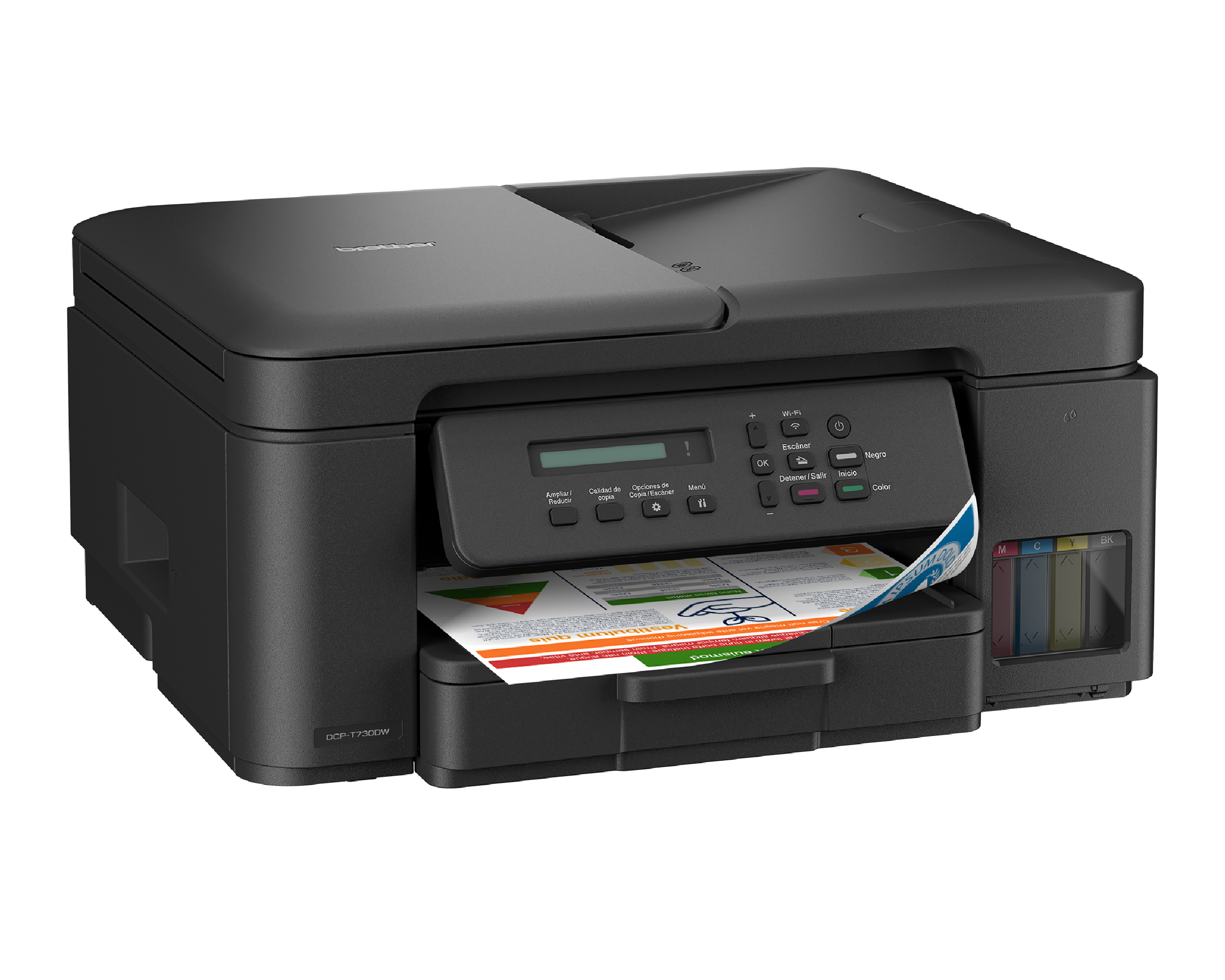 Foto 4 pulgar | Foto 3 | Impresora Multifuncional Brother de Tinta Continua DCP-T730DW