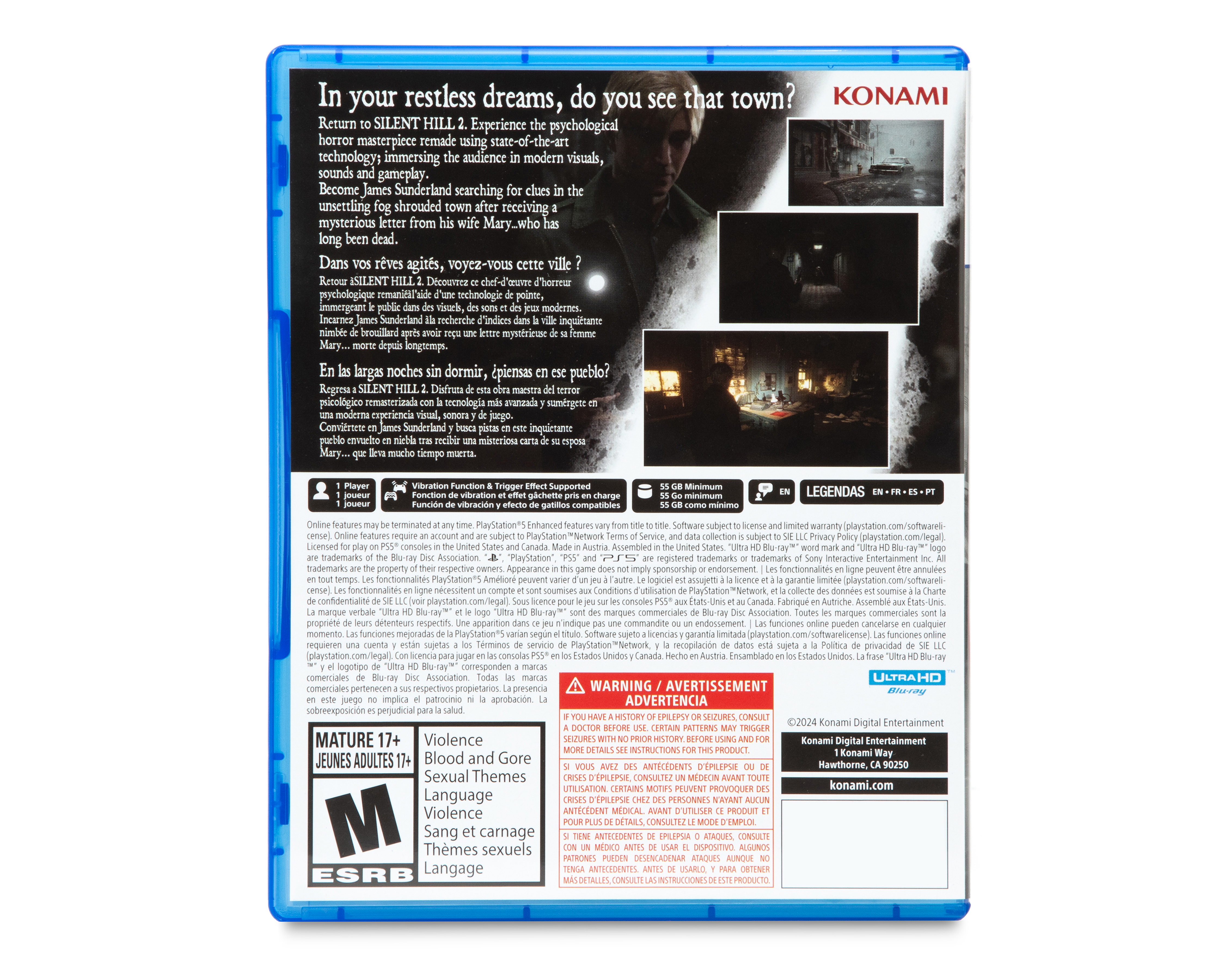 Foto 3 pulgar | Foto 2 | Silent Hill 2 Konami para PlayStation 5