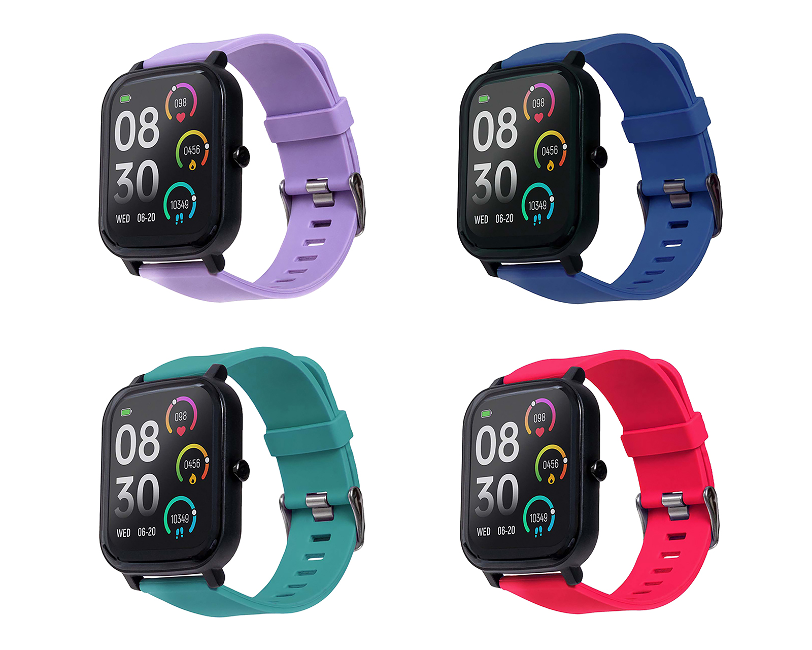 Foto 4 pulgar | Foto 3 | Smartwatch STF Kronos Colors Resistente al Agua Negro