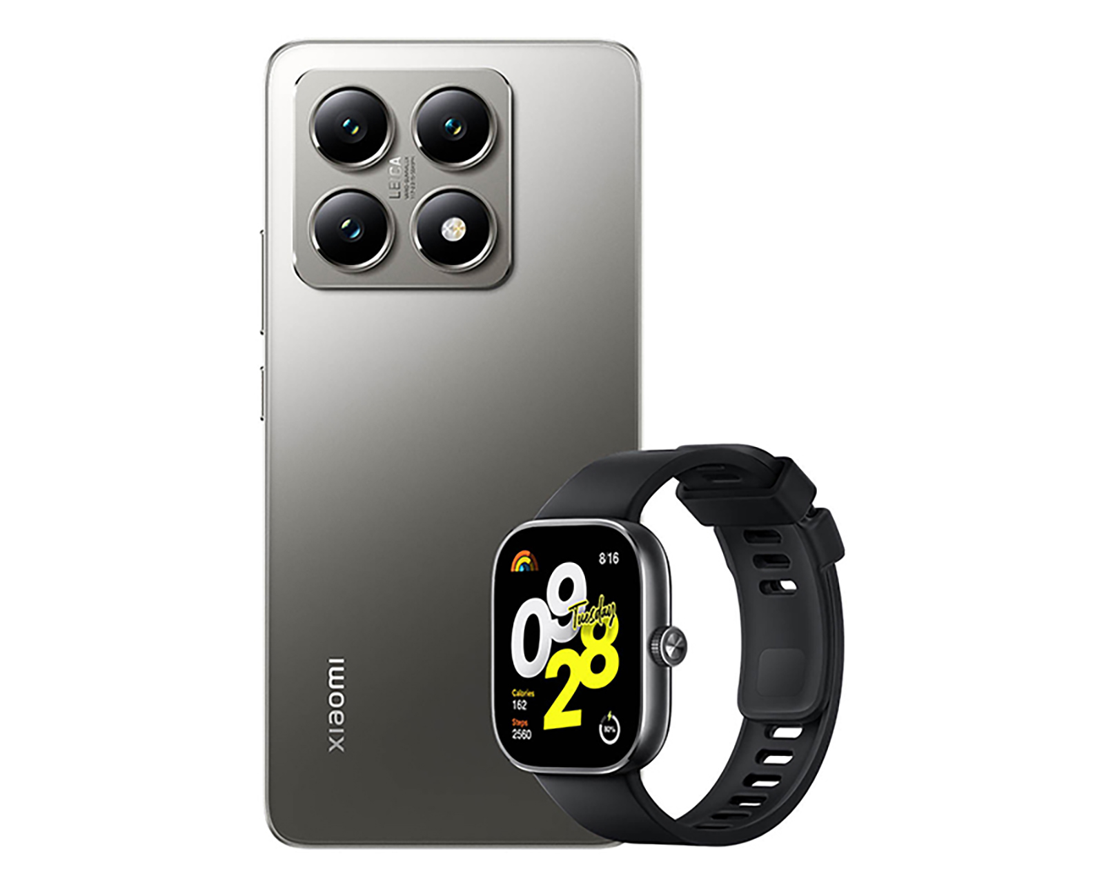 Celular Xiaomi 14T Liberado 512 GB Gris + Smartwatch
