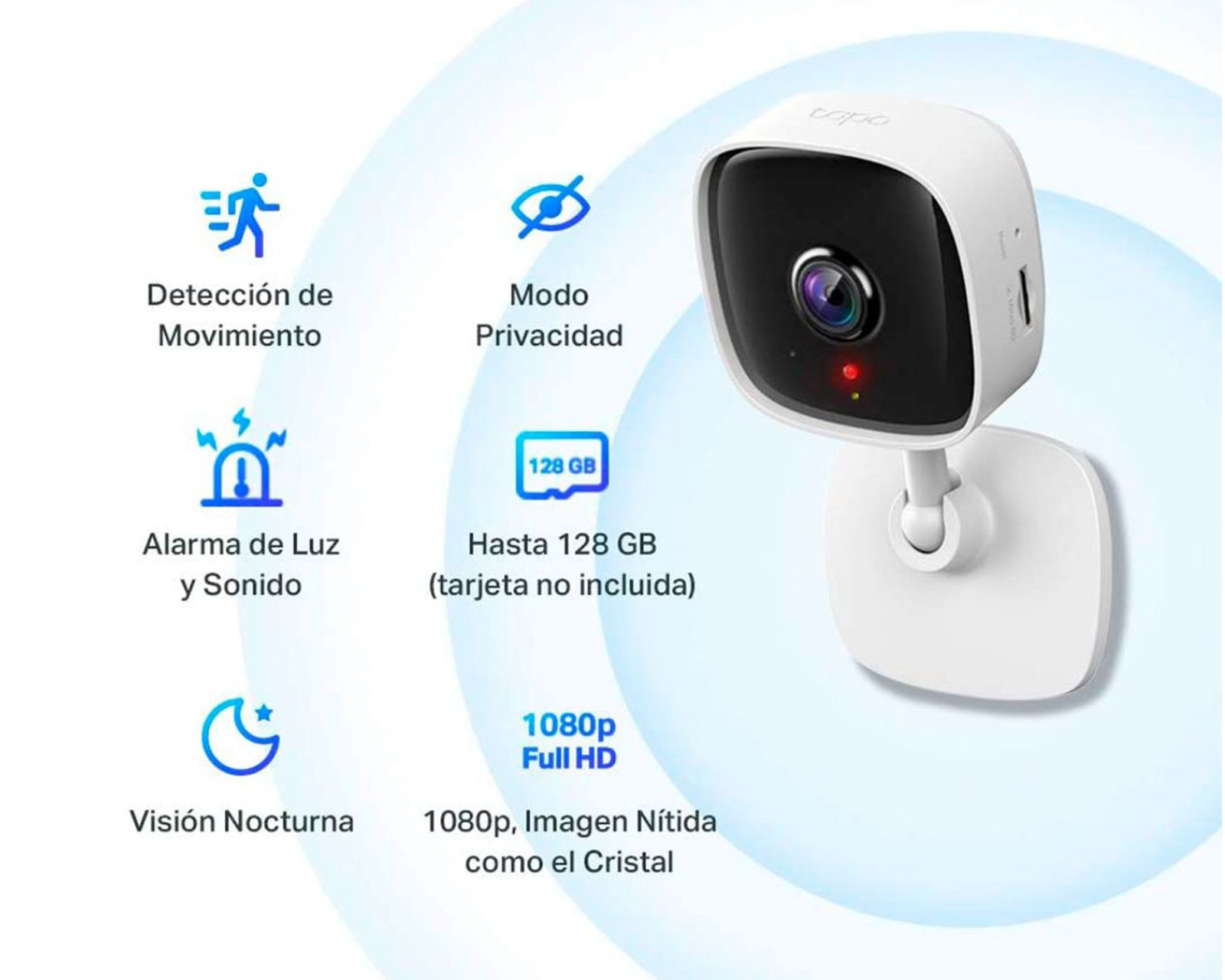 Foto 3 | Foto 3 | Cámara de Seguridad Tapo C100 Blanca