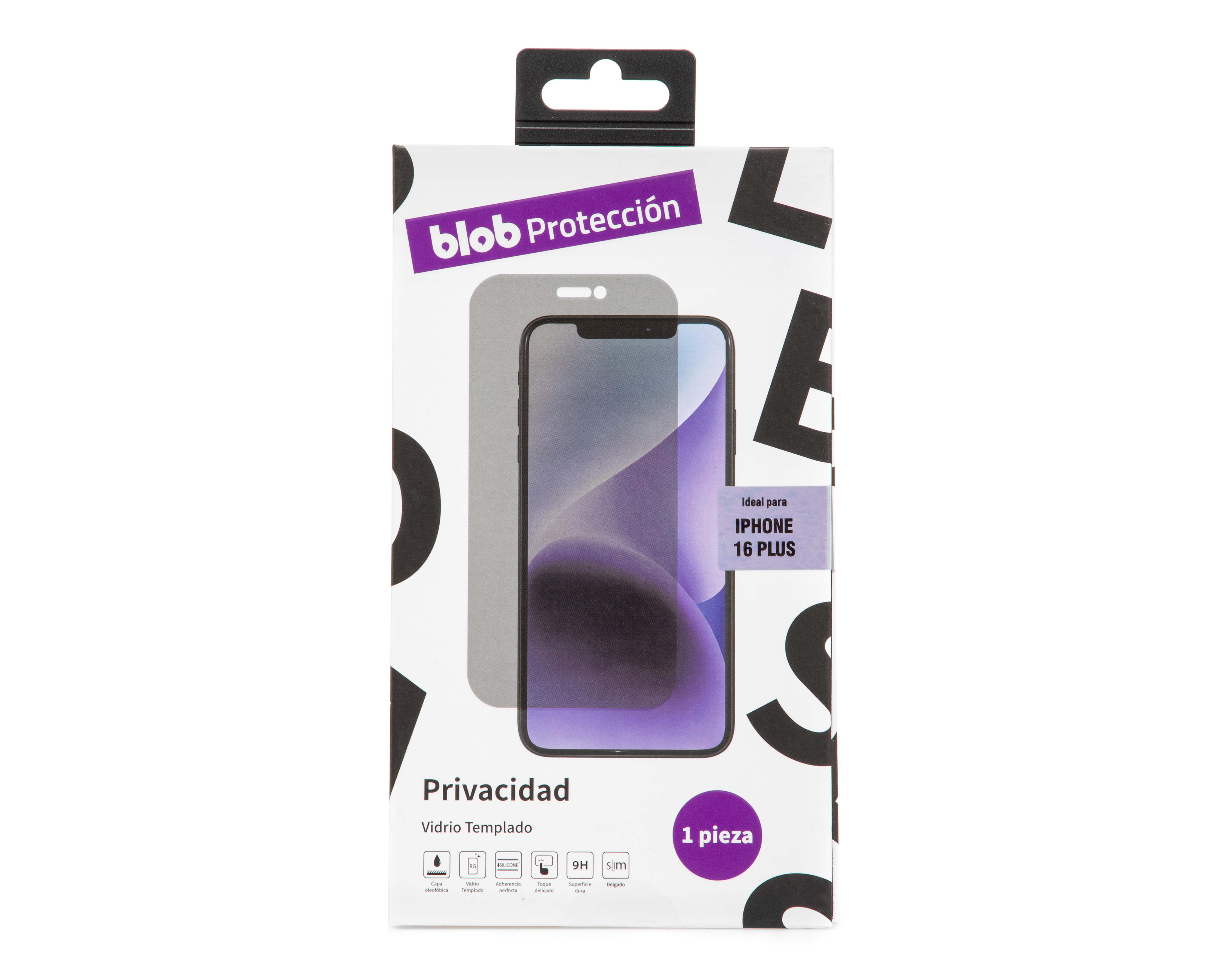 Protector de Pantalla de Privacidad Blob para iPhone 16 Plus