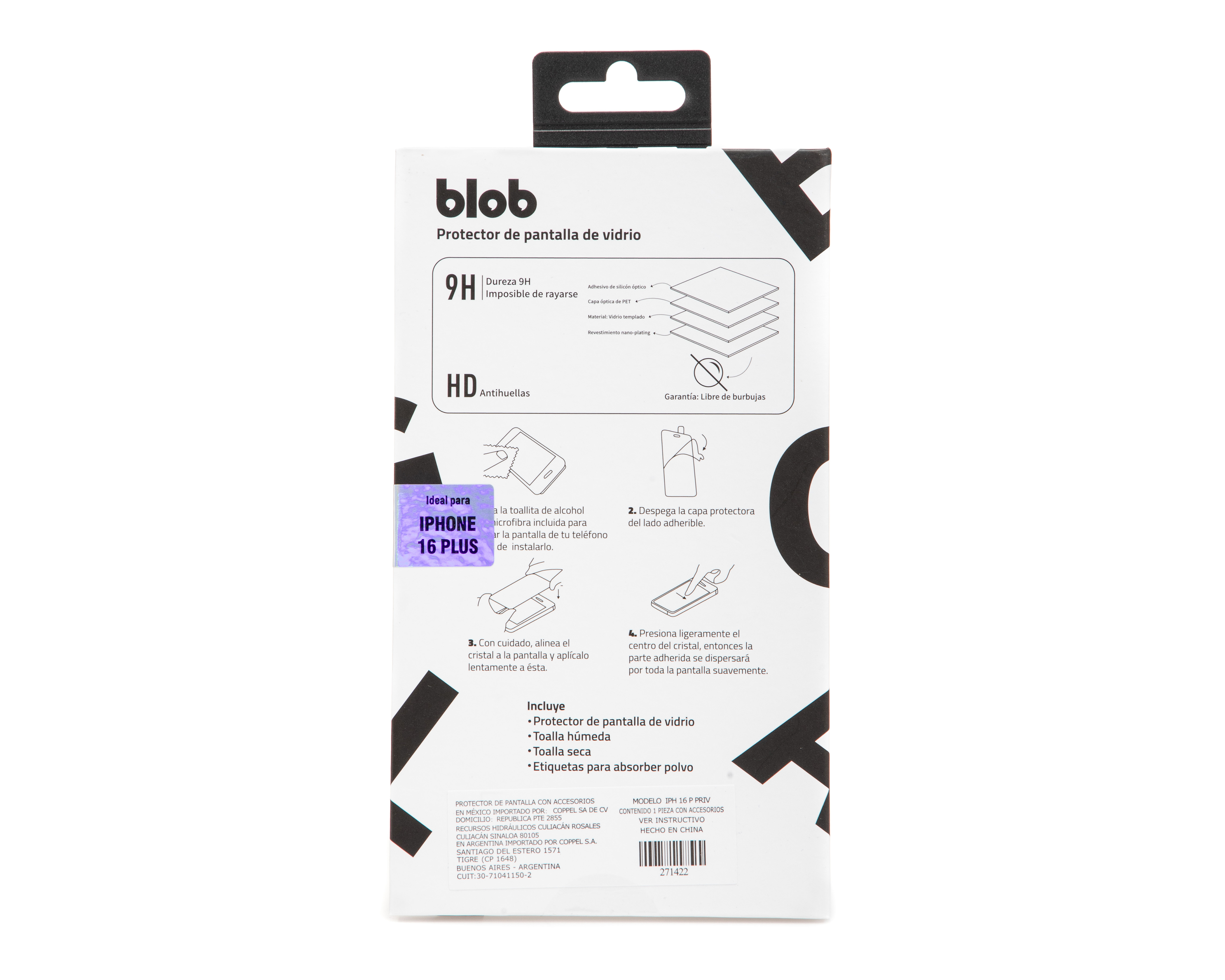 Foto 2 | Foto 2 | Protector de Pantalla de Privacidad Blob para iPhone 16 Plus