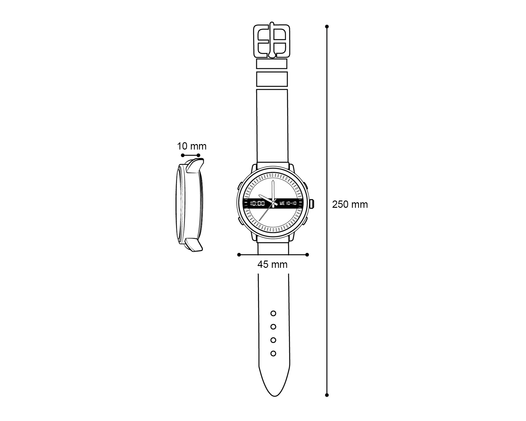 Foto 5 | Foto 5 | Smartwatch EVL SW180 Negro