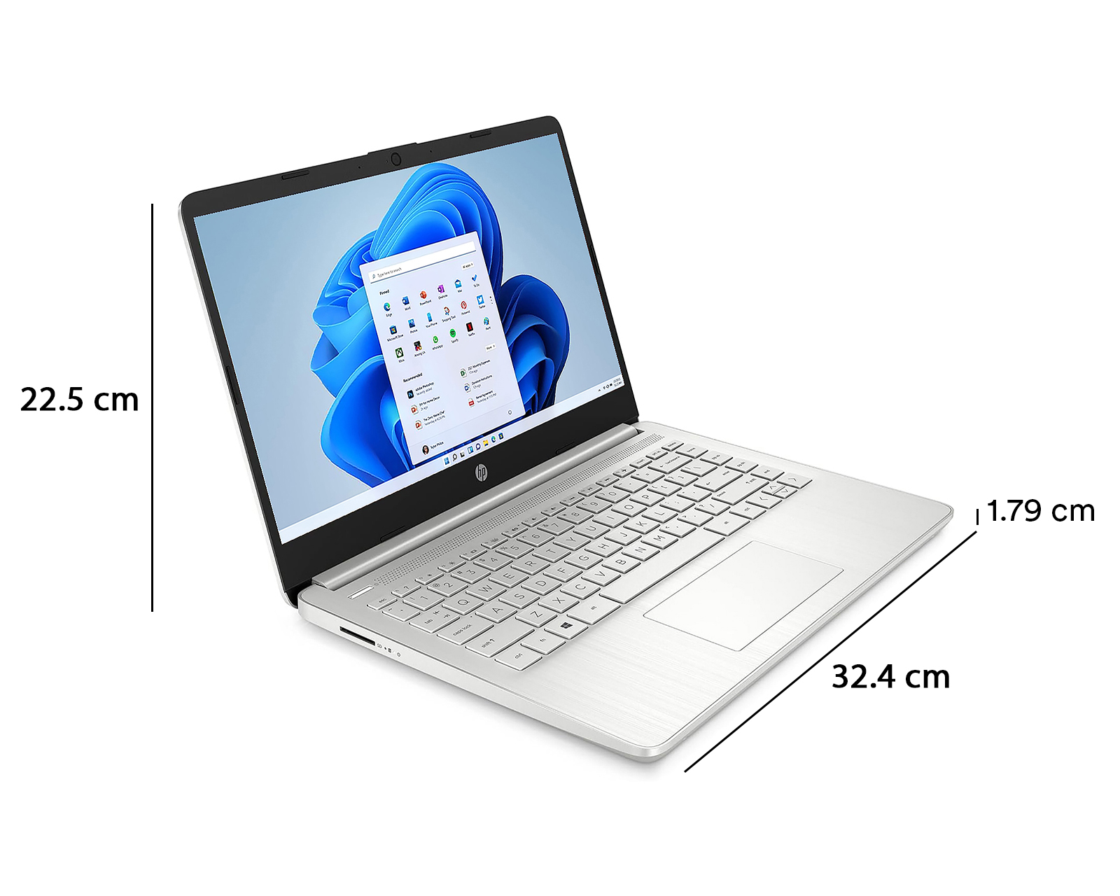 Foto 6 | Foto 6 | Laptop HP 14-DQ5037LA 14 Pulgadas Windows 11 Home Intel Core i3 16 GB RAM 512 GB SSD Plateado