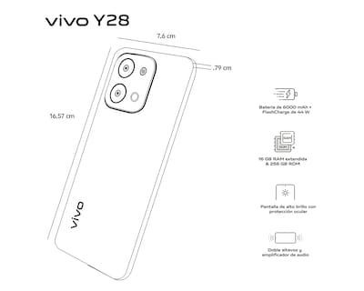 Foto 6 | Foto 6 | AT&T Unefon Vivo Y28 256 GB Dorado