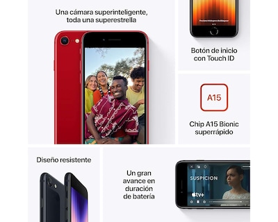 Foto 8 | Foto 8 | Telcel Apple iPhone SE 22 128 GB Midnight Blue