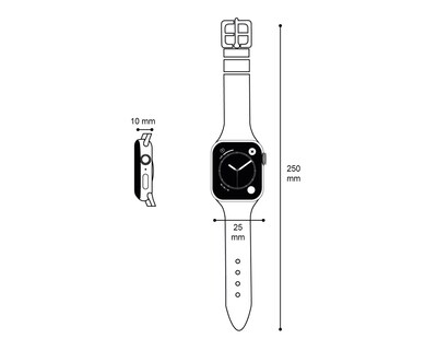 Foto 5 | Foto 5 | Fitband EVL FB110 25 mm Resistente al Agua Negra
