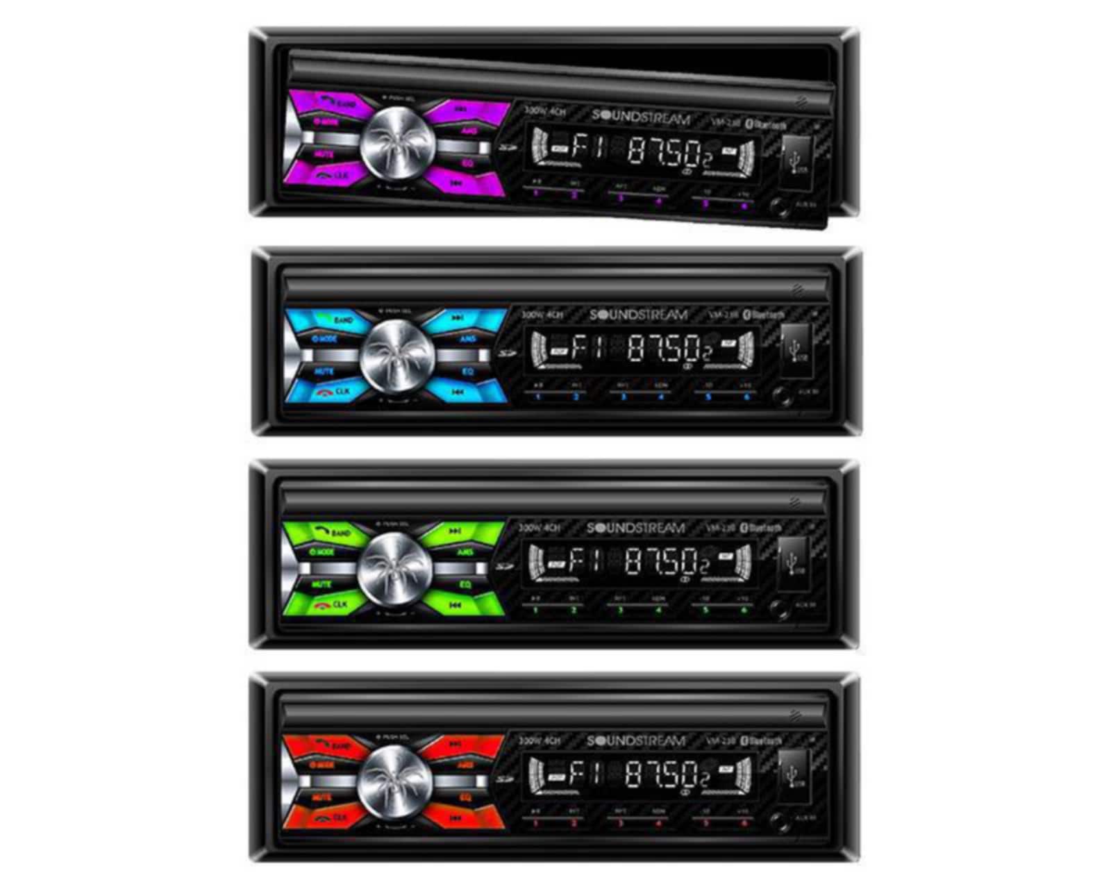 Foto 4 | Foto 4 | Autoestéreo Soundstream sin CD VM-23B Bluetooth Compatibilidad Manos Libres Negro