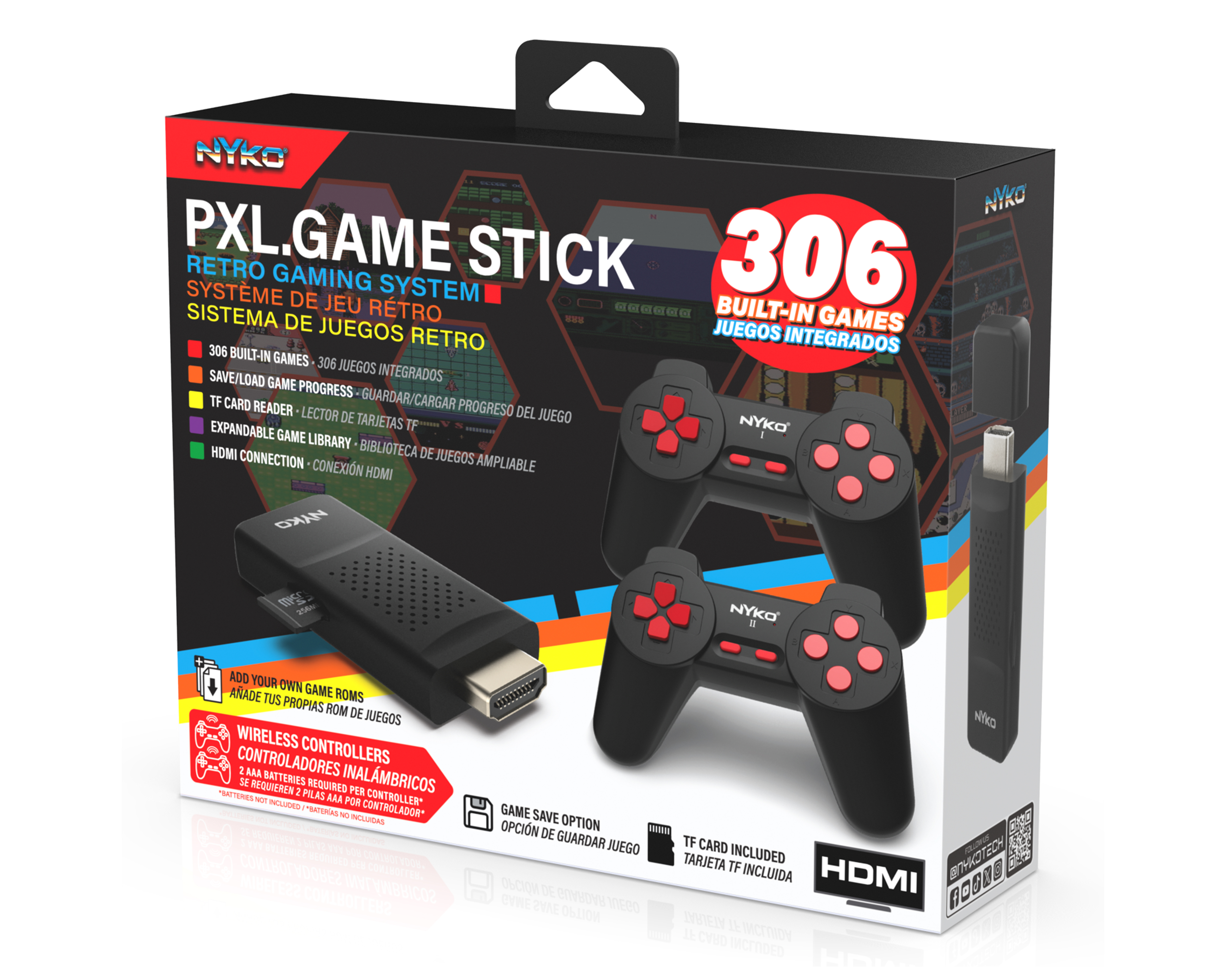 Foto 3 pulgar | Foto 2 | Consola Retro Nyko con 306 Juegos