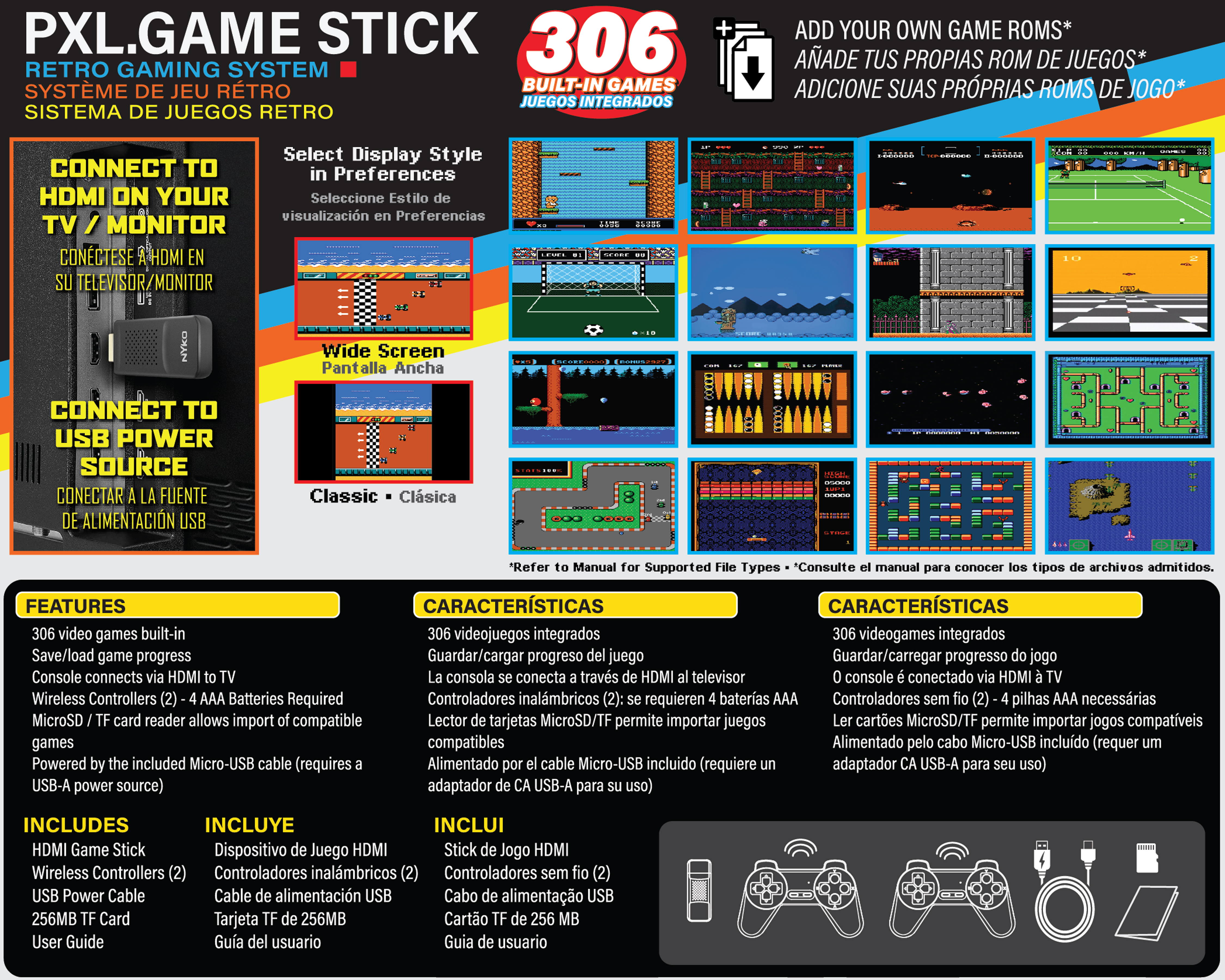 Foto 5 pulgar | Foto 4 | Consola Retro Nyko con 306 Juegos