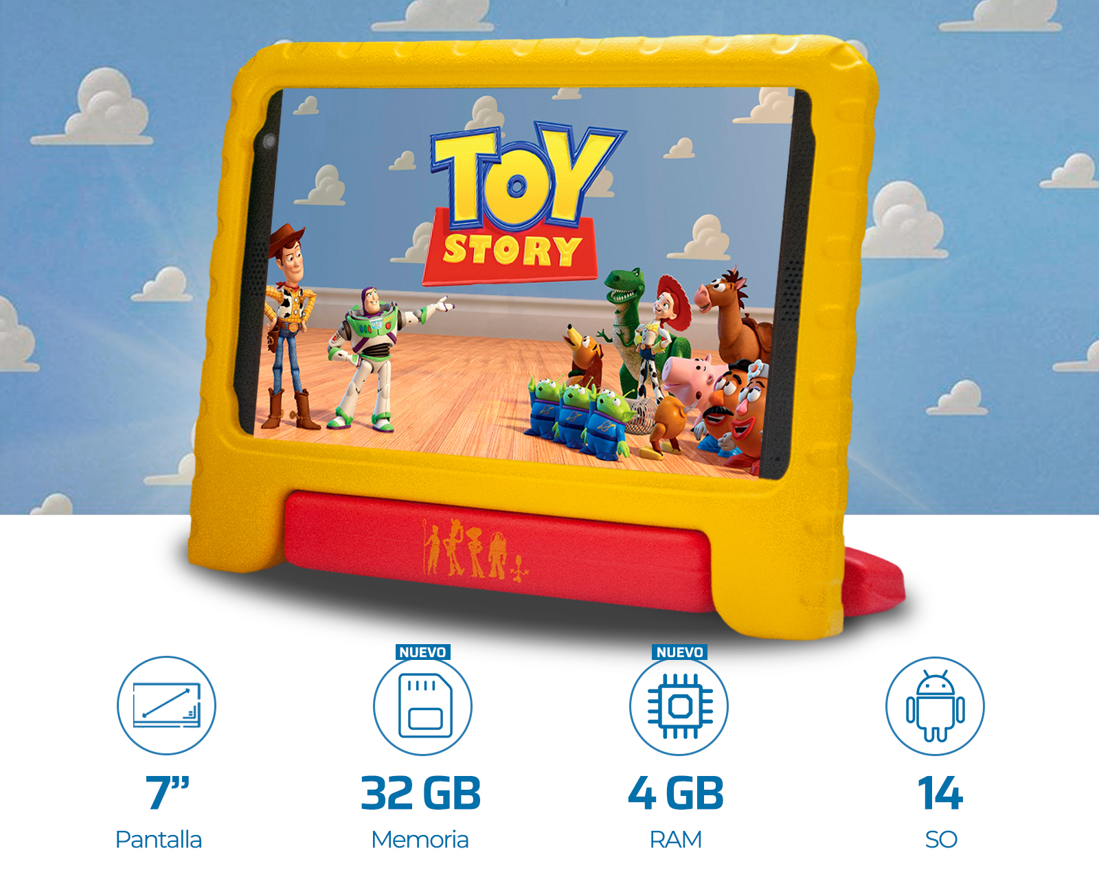 Foto 3 pulgar | Foto 2 | Tablet Kempler & Strauss Toy Story 7 Pulgadas 32 GB 4 GB RAM