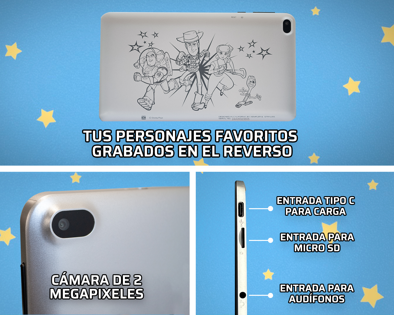 Foto 4 | Foto 4 | Tablet Kempler & Strauss Toy Story 7 Pulgadas 32 GB 4 GB RAM