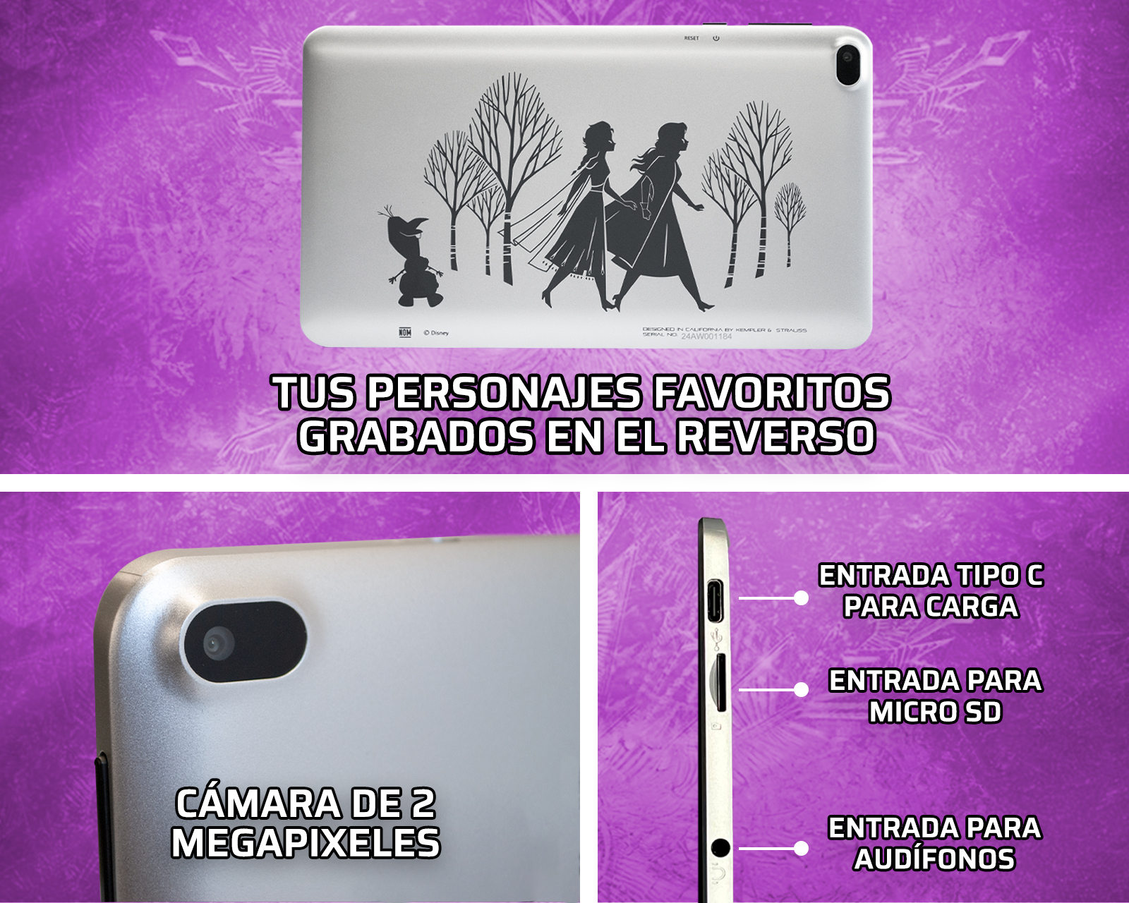 Foto 4 | Foto 4 | Tablet Kempler & Strauss Frozen 7 Pulgadas 32 GB 4 GB RAM